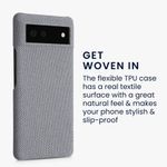 Husa pentru Google Pixel 6, Textil, Gri, 56944.25, Kwmobile fotografia produsului View 6 S