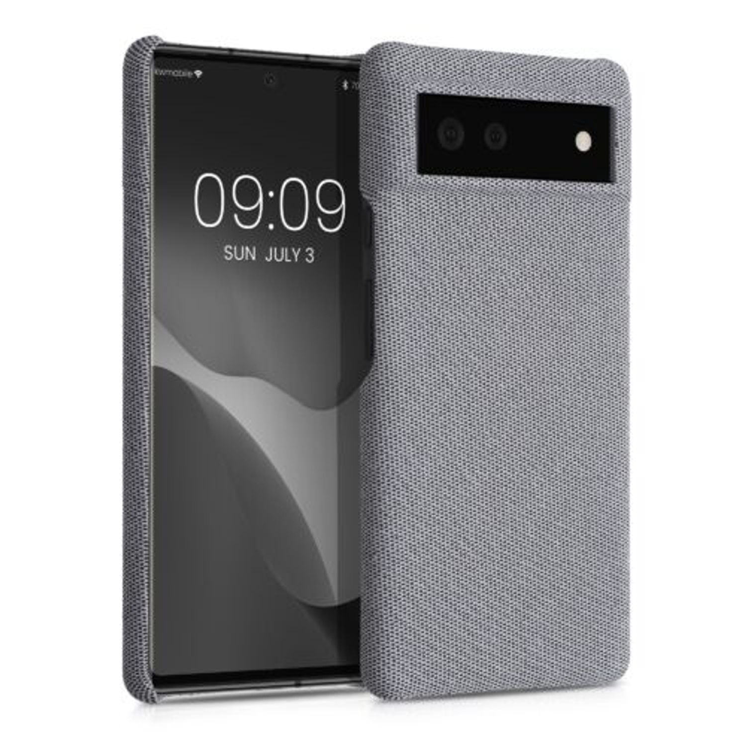 Husa pentru Google Pixel 6, Textil, Gri, 56944.25, Kwmobile fotografia produsului