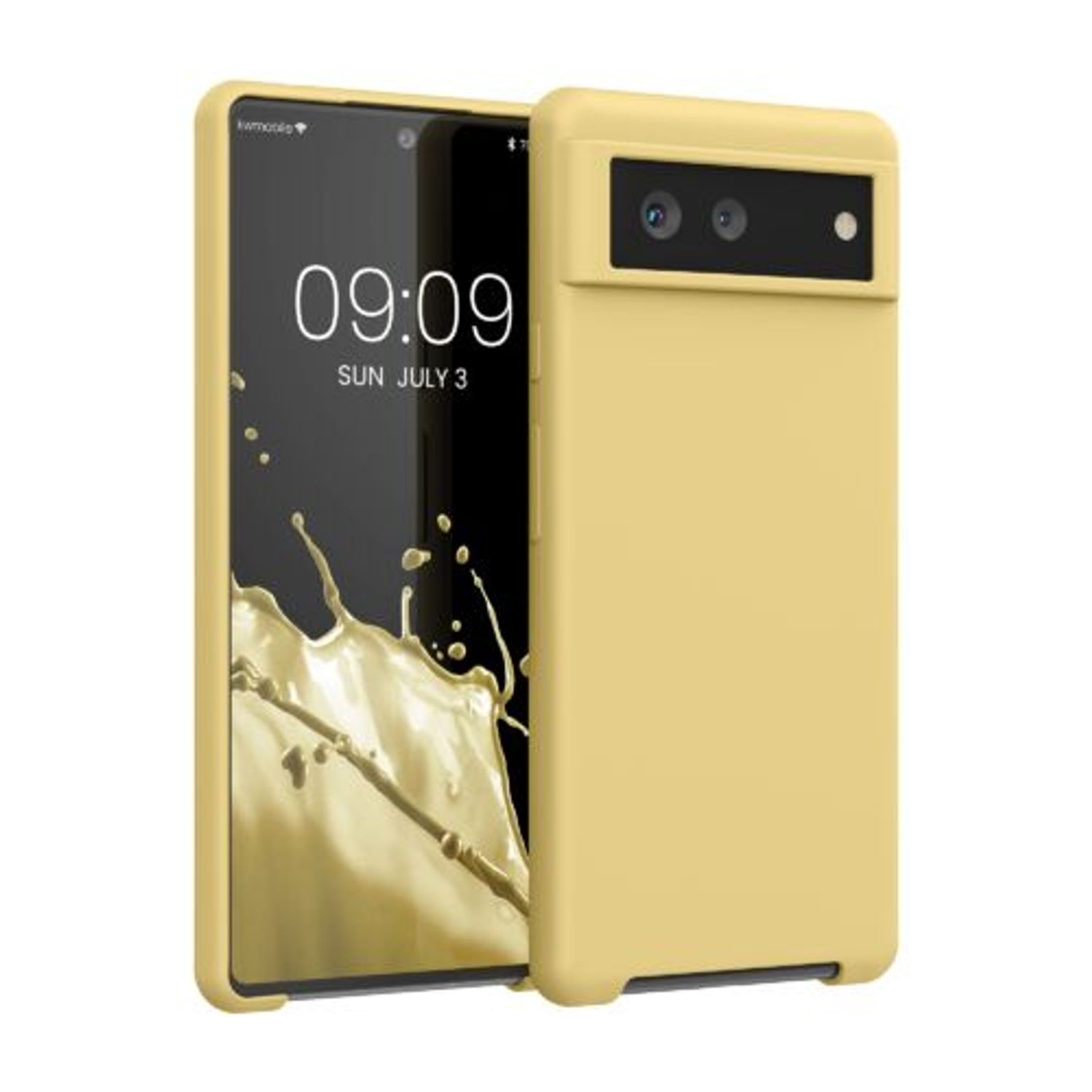 Husa pentru Google Pixel 6, Silicon, Galben, 55480.216, Kwmobile fotografia produsului