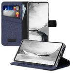Husa pentru Google Pixel 6 Pro, Textil, Albastru, 55989.17, Kwmobile fotografia produsului View 5 S