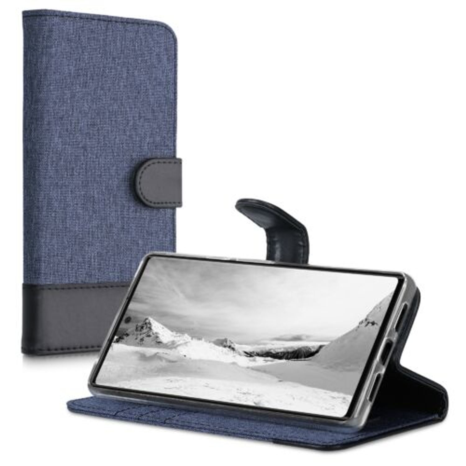 Husa pentru Google Pixel 6 Pro, Textil, Albastru, 55989.17, Kwmobile fotografia produsului View 2 L