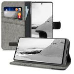 Husa pentru Google Pixel 6 Pro, Textil, Gri, 55989.22, Kwmobile fotografia produsului View 4 S