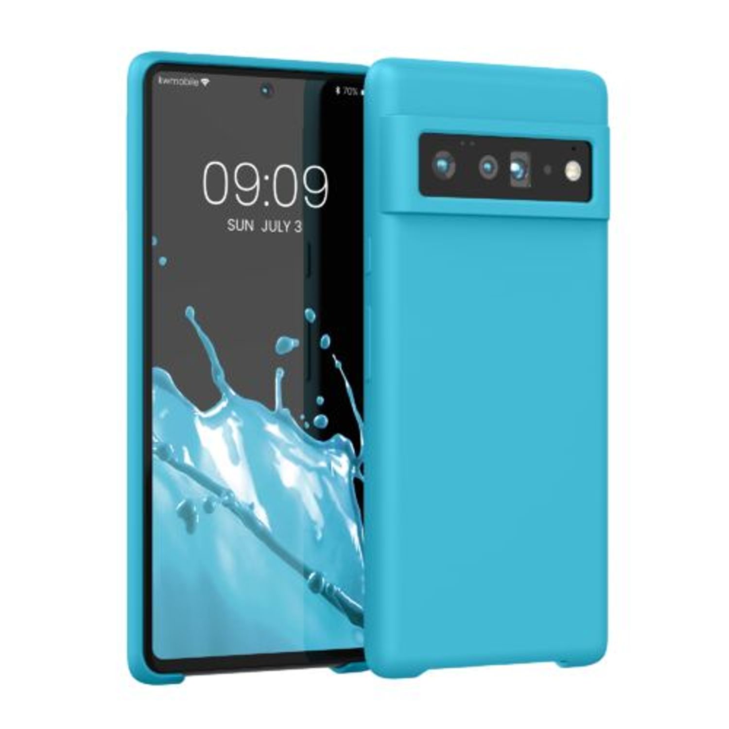 Husa pentru Google Pixel 6 Pro, Silicon, Albastru, 55863.223, Kwmobile fotografia produsului
