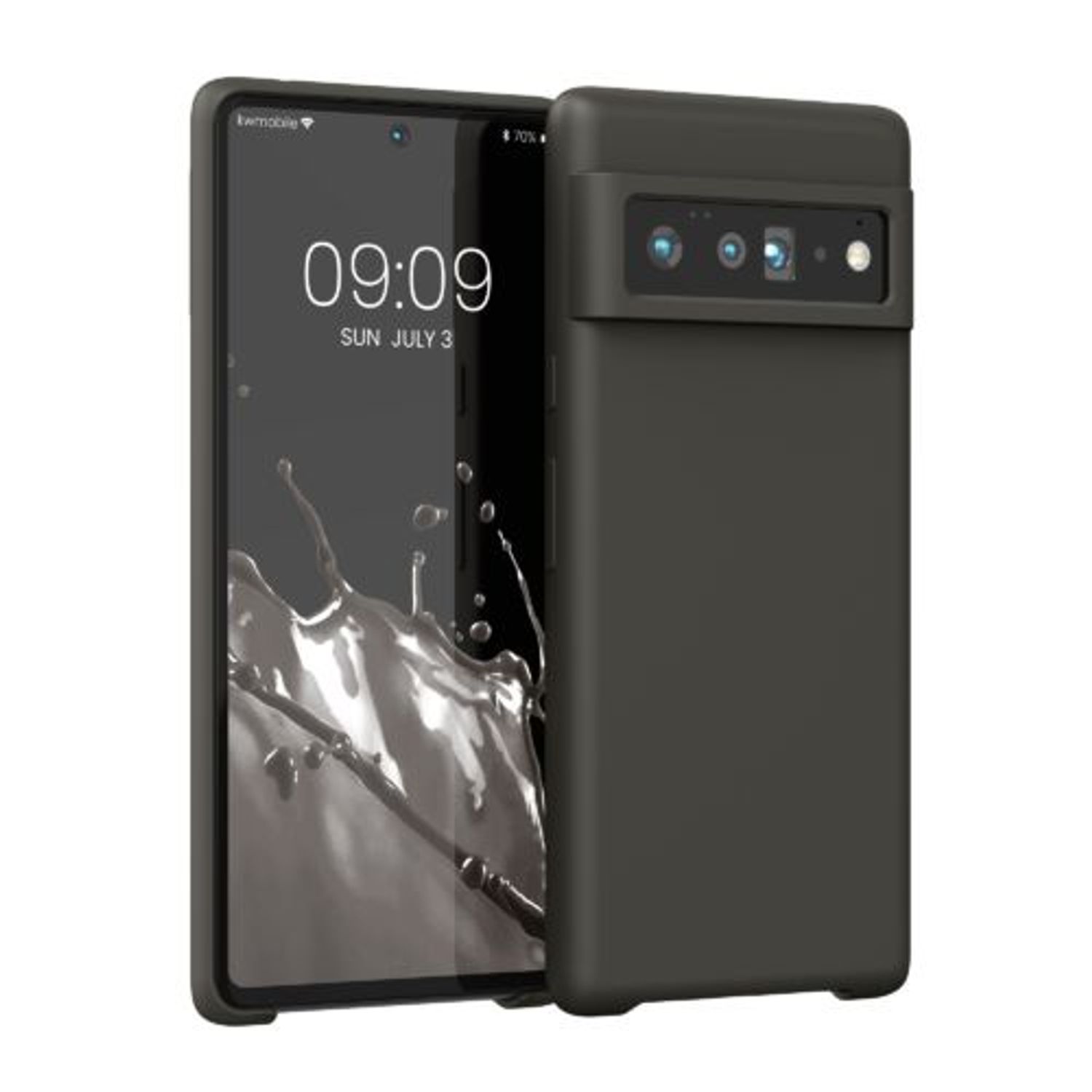 Husa pentru Google Pixel 6 Pro, Silicon, Gri, 55863.107, Kwmobile fotografia produsului