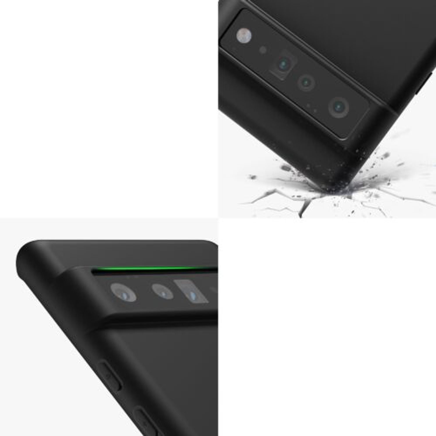 Husa pentru Google Pixel 6 Pro, Silicon, Negru, 55879.01, Kwmobile fotografia produsului View 7 L