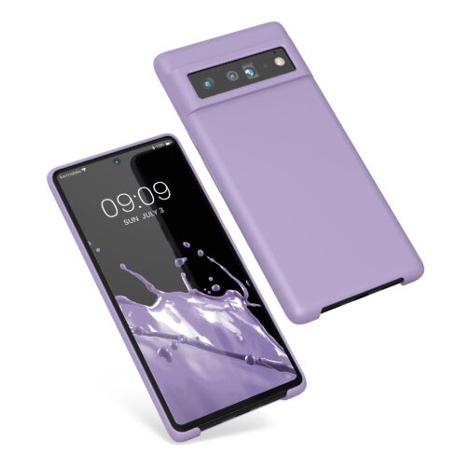 Husa pentru Google Pixel 6 Pro, Silicon, Mov, 55863.222, Kwmobile fotografia produsului View 2 L