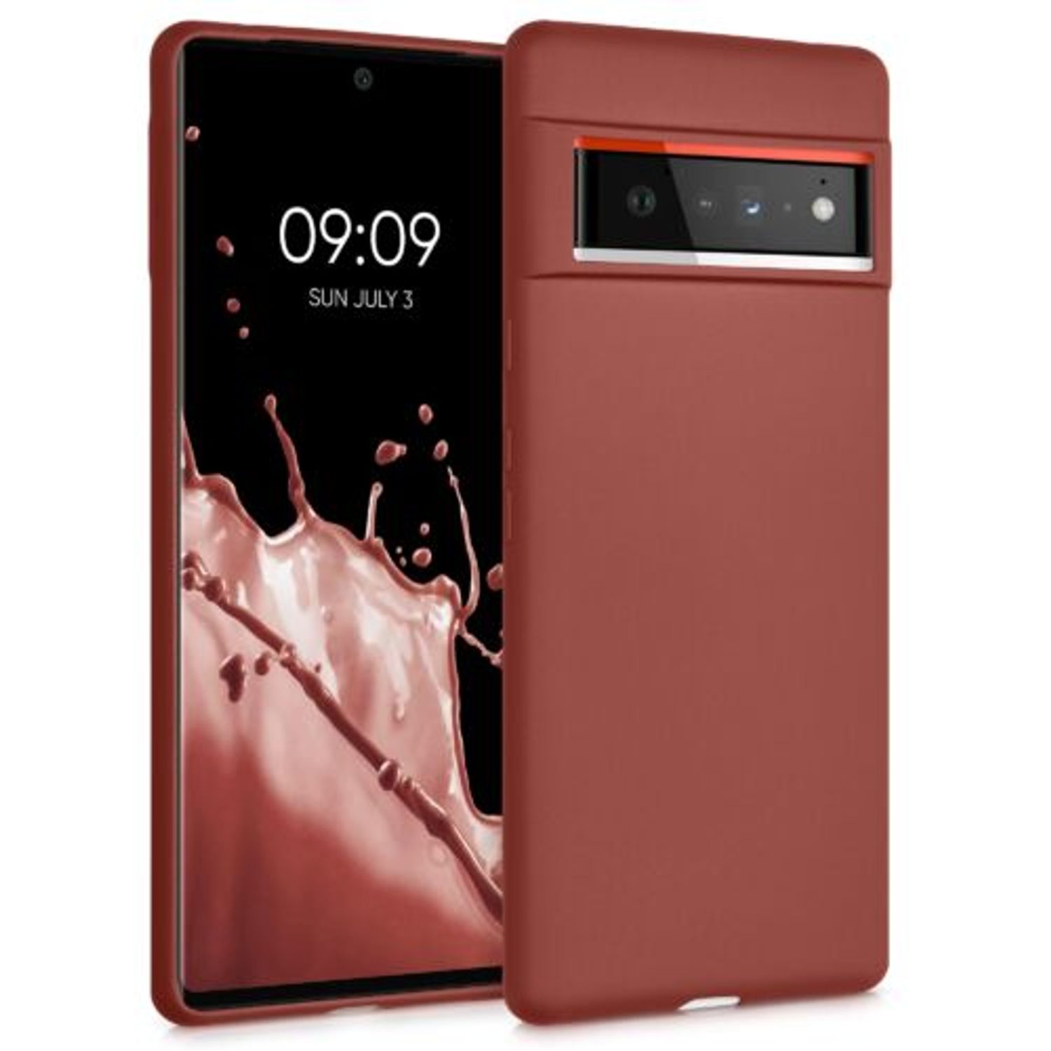 Husa pentru Google Pixel 6 Pro, Silicon, Rosu, 55856.178, Kwmobile fotografia produsului