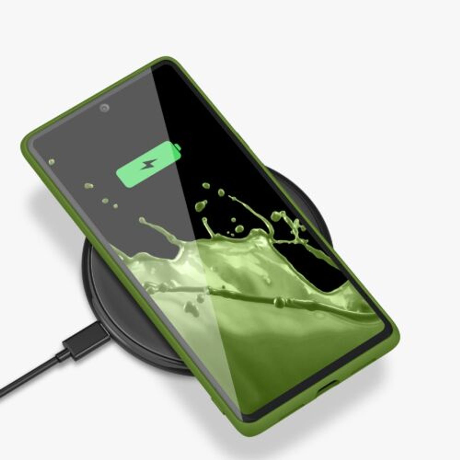 Husa pentru Google Pixel 6 Pro, Silicon, Verde, 55866.220, Kwmobile fotografia produsului View 11 L