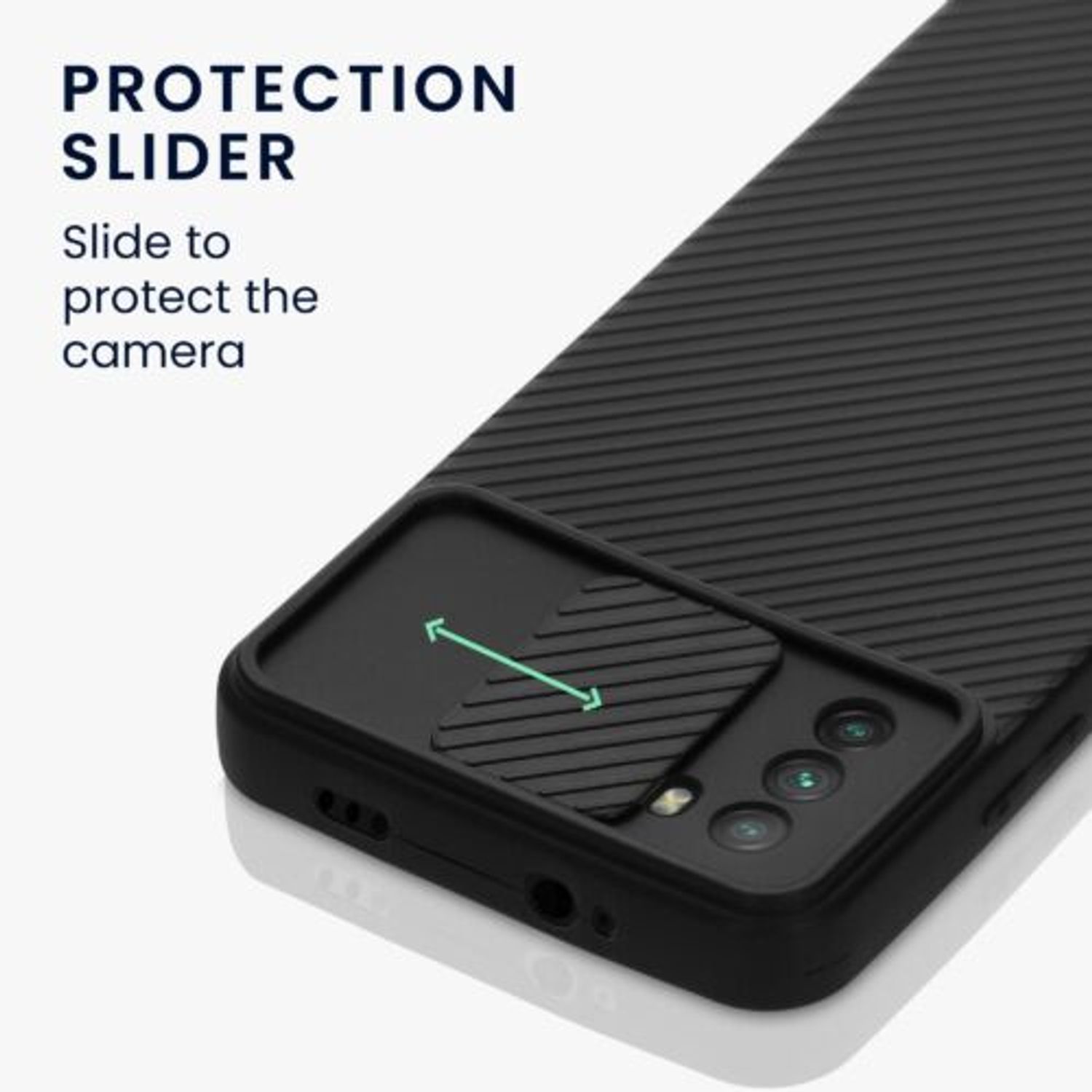 Husa pentru Xiaomi Poco M3, Silicon, Negru, 56366.01, Kwmobile fotografia produsului View 4 L