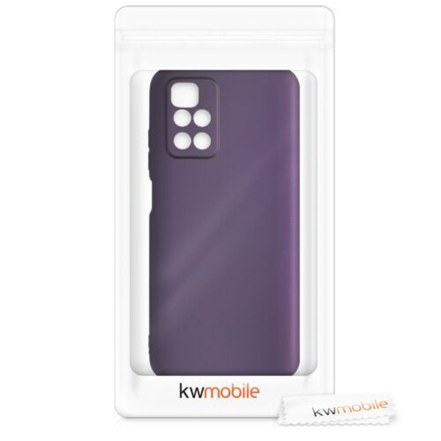 Husa pentru Xiaomi Redmi 10, Silicon, Mov, 56149.115, Kwmobile fotografia produsului View 7 L