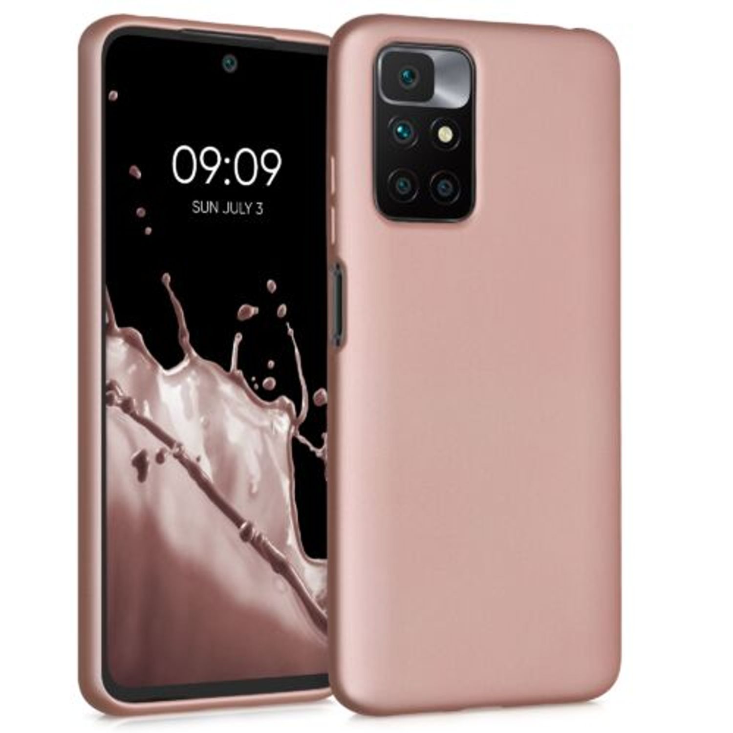 Husa pentru Xiaomi Redmi 10, Silicon, Roz, 56149.31, Kwmobile fotografia produsului