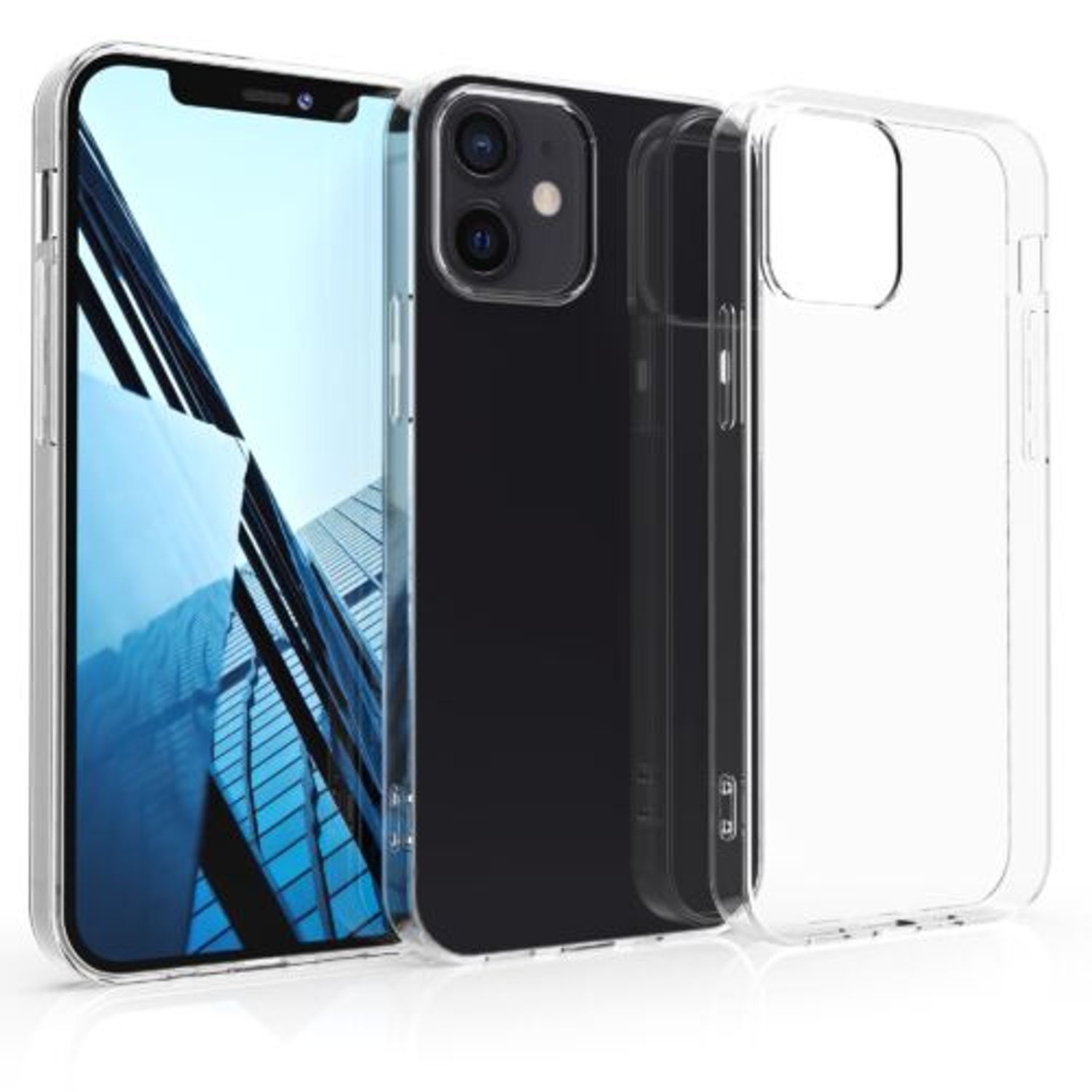 Husa pentru Apple iPhone 12/iPhone 12 Pro, Silicon, Transparent, 54409.03 fotografia produsului View 2 L