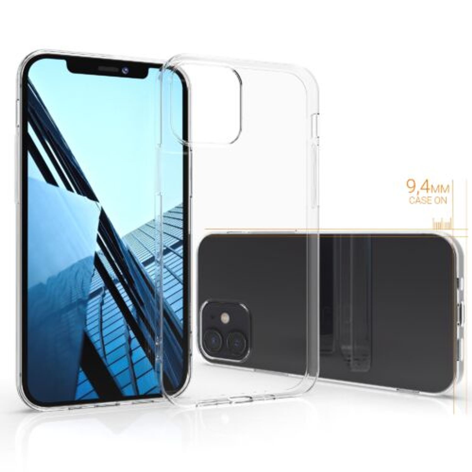 Husa pentru Apple iPhone 12/iPhone 12 Pro, Silicon, Transparent, 54409.03 fotografia produsului View 4 L