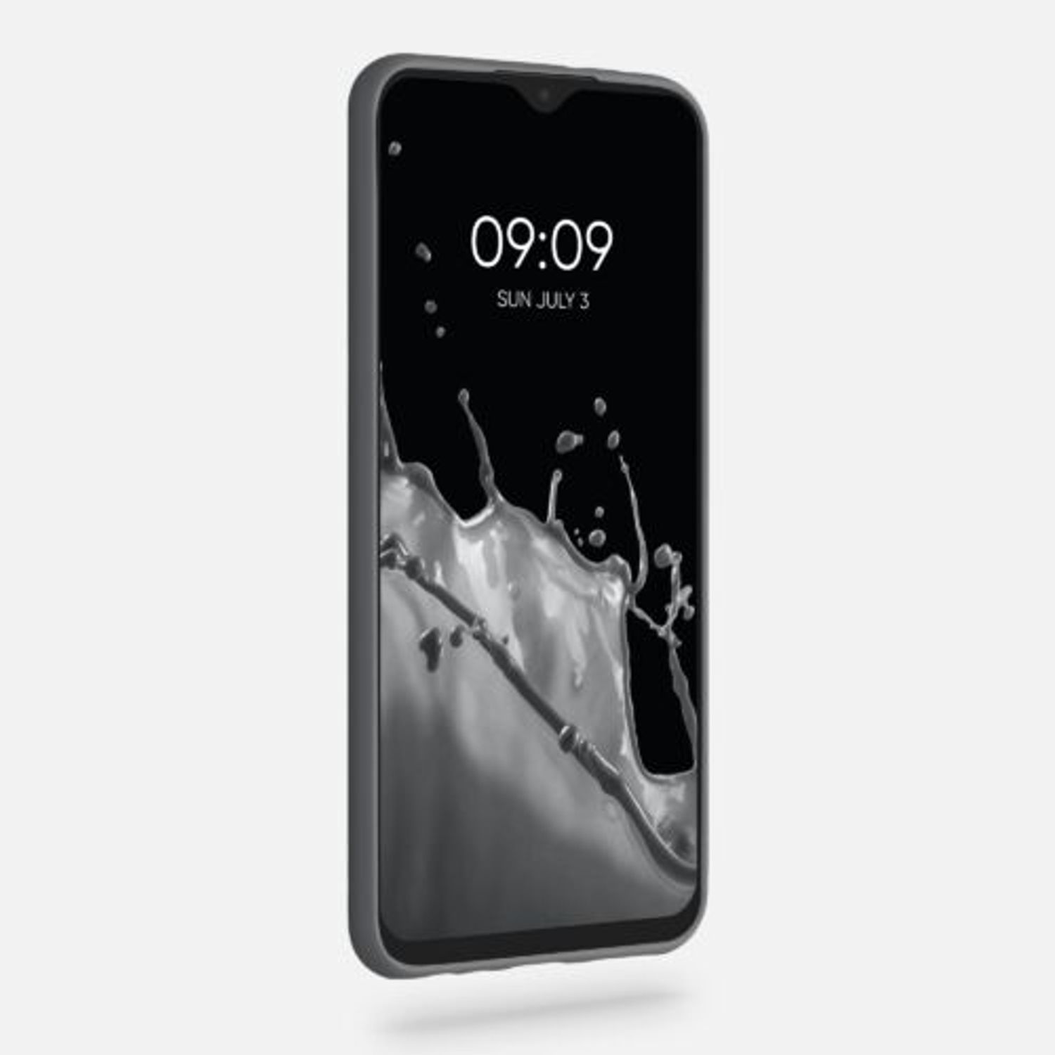 Husa pentru Xiaomi Redmi 9, Silicon, Gri, 52766.155, Kwmobile fotografia produsului View 3 L