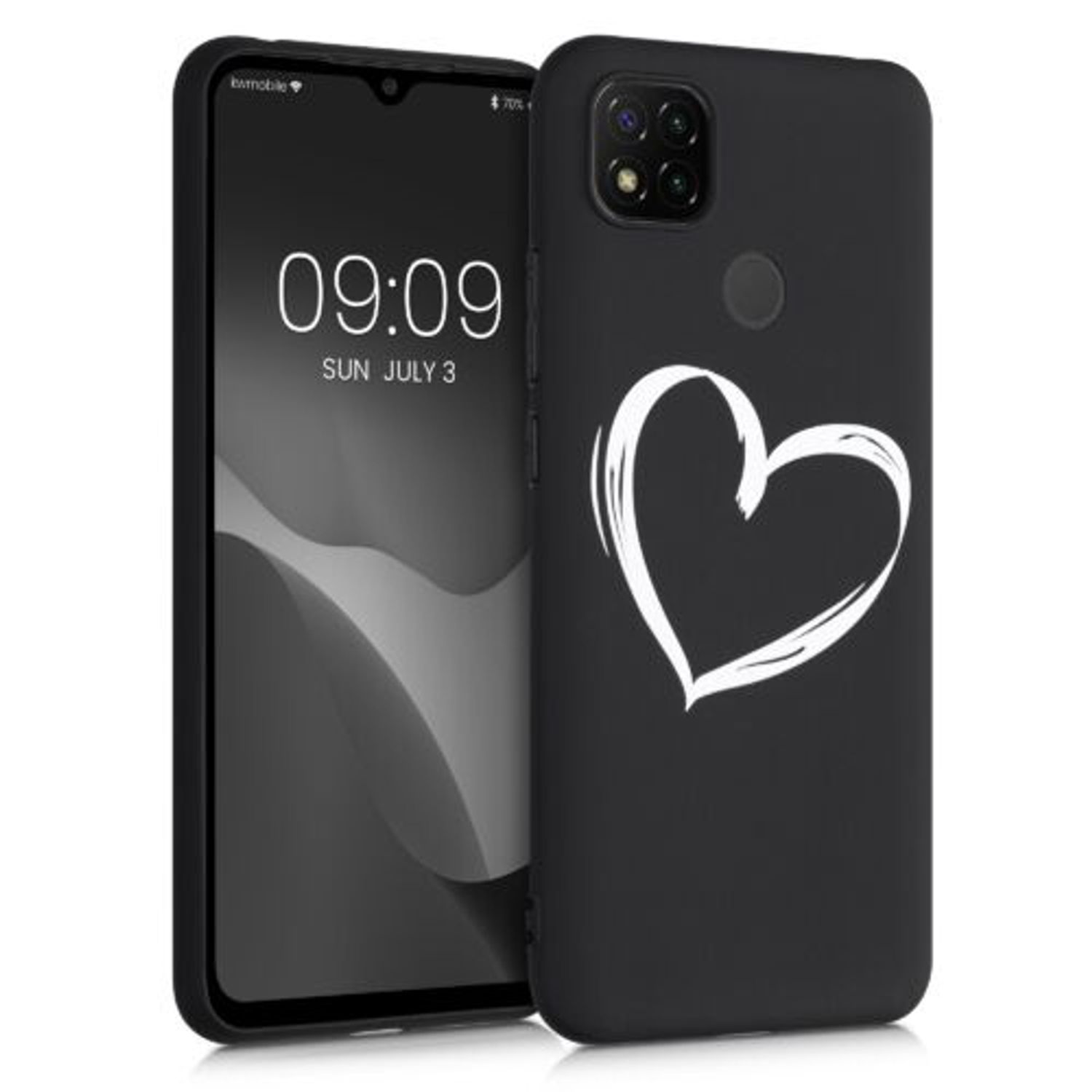 Husa pentru Xiaomi Redmi 9C, Silicon, Negru, 52851.05, Kwmobile fotografia produsului