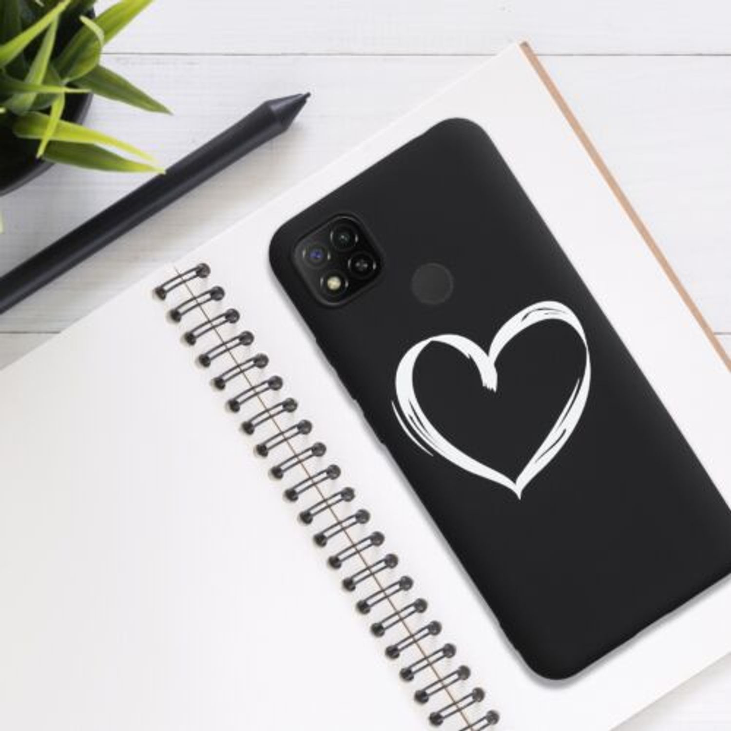 Husa pentru Xiaomi Redmi 9C, Silicon, Negru, 52851.05, Kwmobile fotografia produsului View 6 L