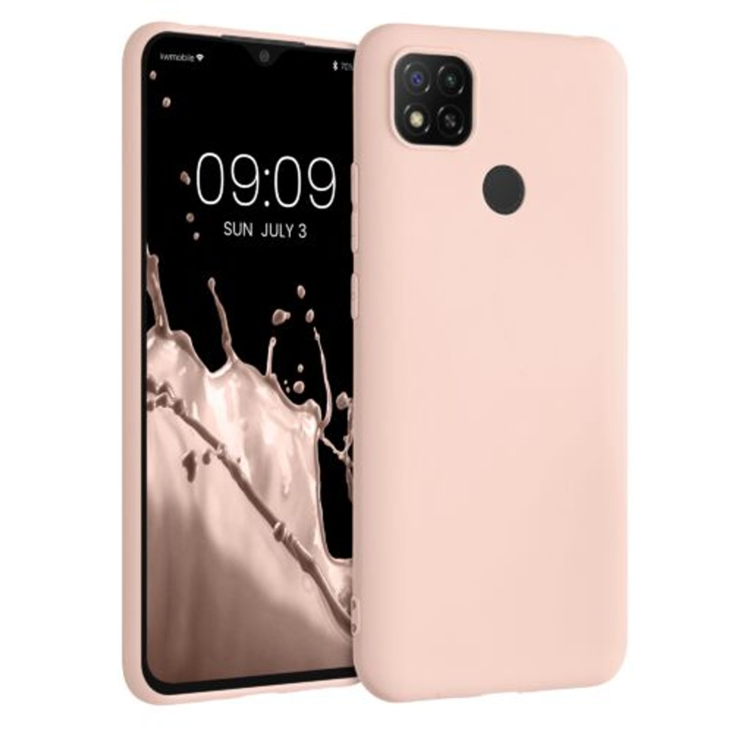 Husa pentru Xiaomi Redmi 9C, Silicon, Roz, 52850.225, Kwmobile fotografia produsului