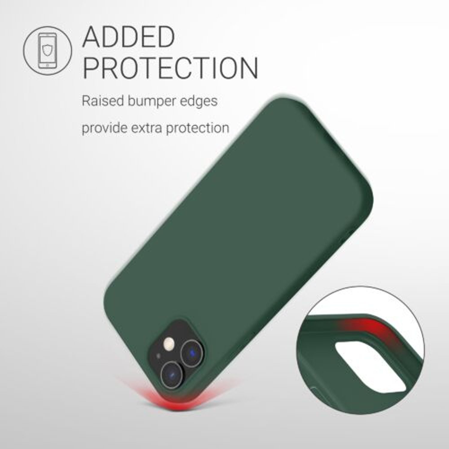 Husa pentru Apple iPhone 12/iPhone 12 Pro, Silicon, Verde, 53938.169 fotografia produsului View 14 L