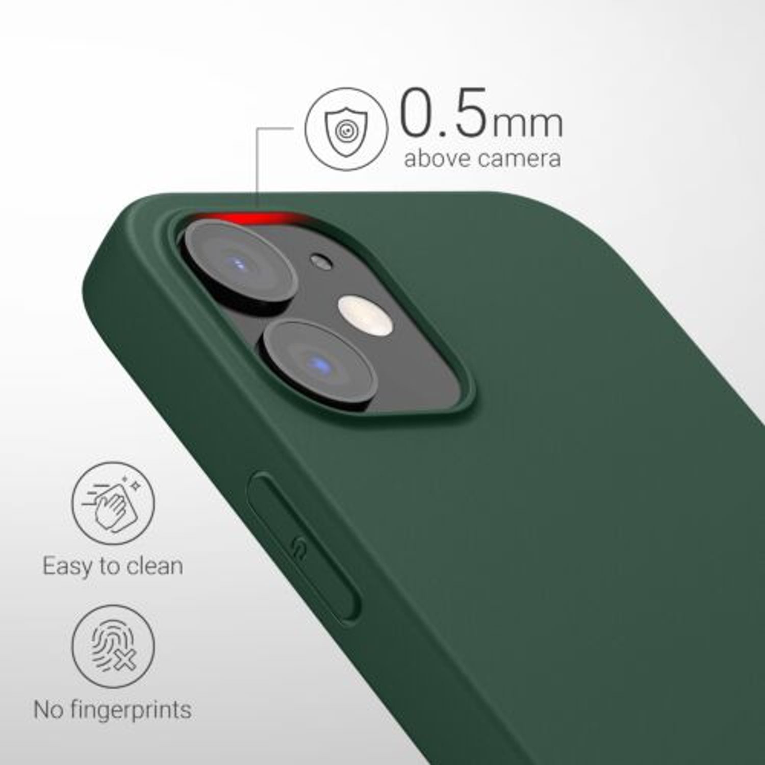 Husa pentru Apple iPhone 12/iPhone 12 Pro, Silicon, Verde, 53938.169 fotografia produsului View 17 L