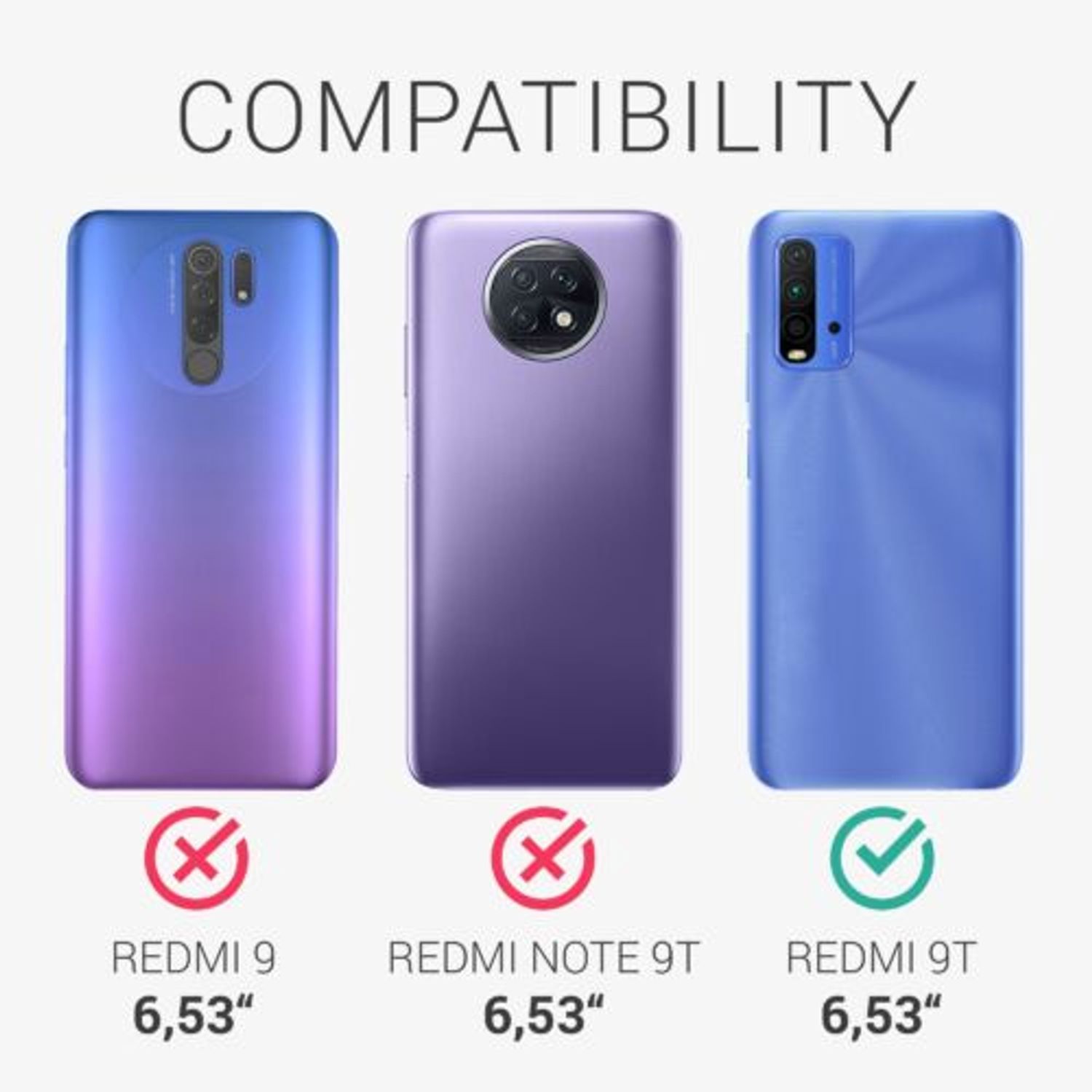 Husa pentru Xiaomi Redmi 9T, Silicon, Mov, 54337.222, Kwmobile fotografia produsului View 4 L