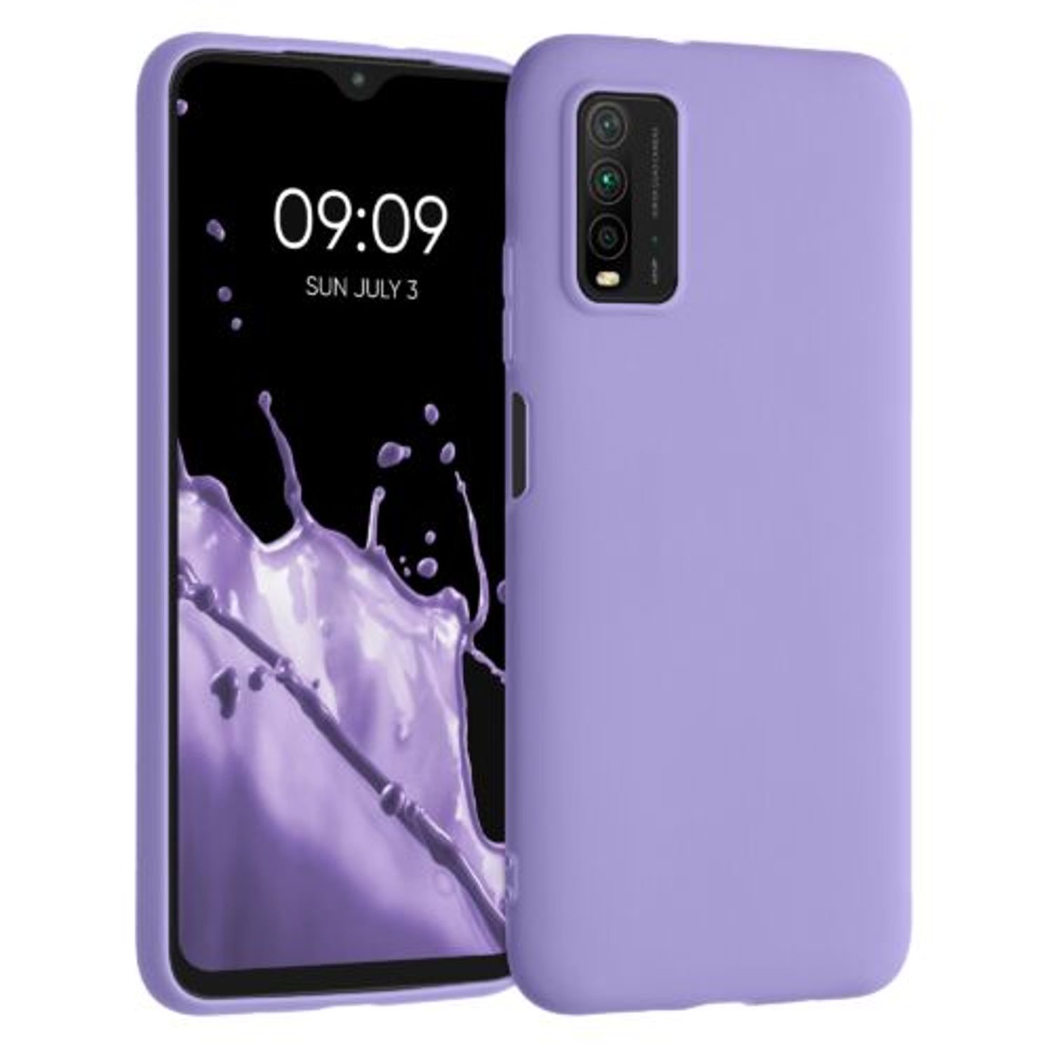 Husa pentru Xiaomi Redmi 9T, Silicon, Mov, 54337.222, Kwmobile fotografia produsului