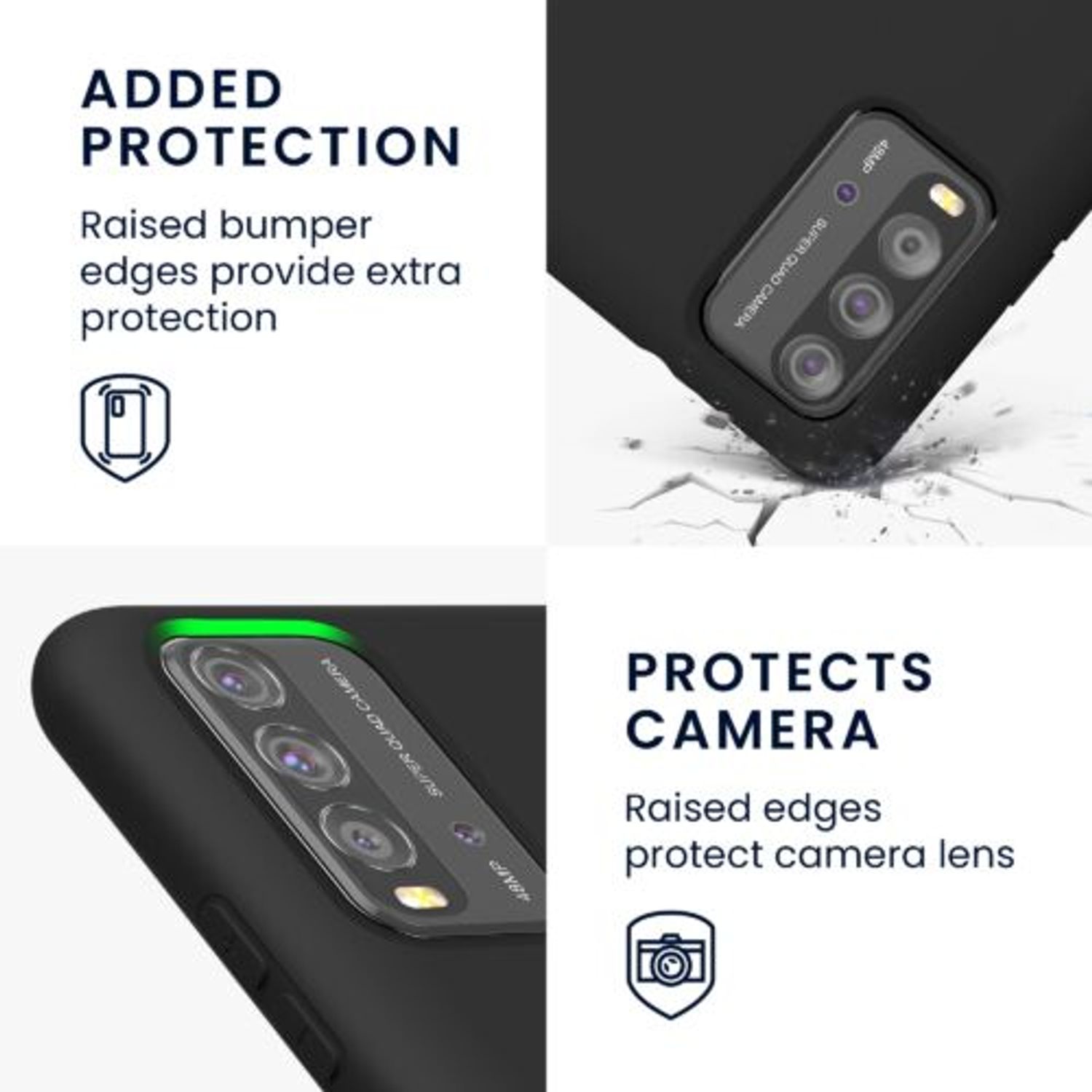Husa pentru Xiaomi Redmi 9T, Silicon, Negru, 56567.01, Kwmobile fotografia produsului View 5 L