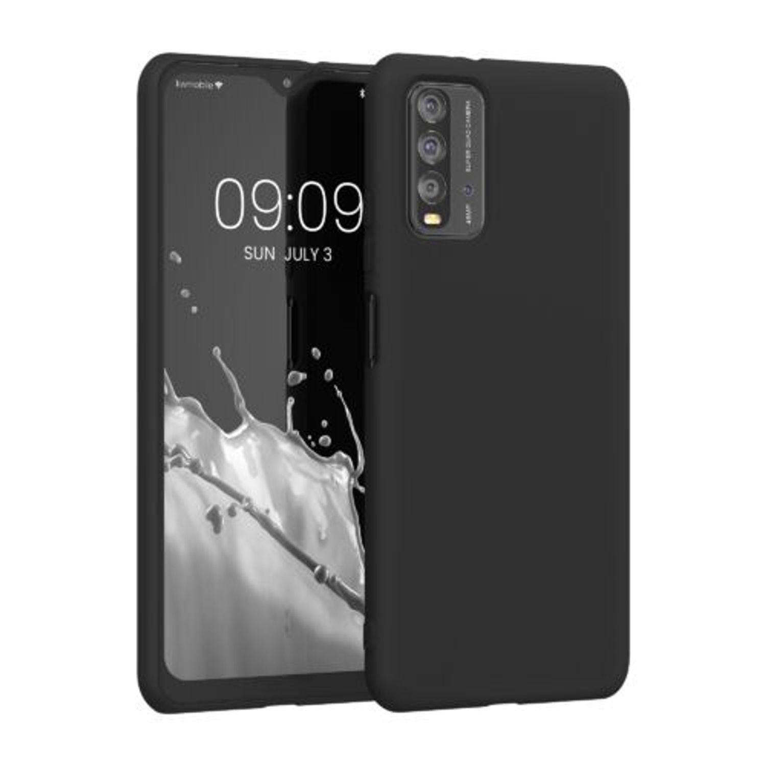 Husa pentru Xiaomi Redmi 9T, Silicon, Negru, 56567.01, Kwmobile fotografia produsului