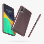 Husa pentru Xiaomi Redmi 9T, Silicon, Roz, 56841.02, Kwmobile fotografia produsului View 3 S