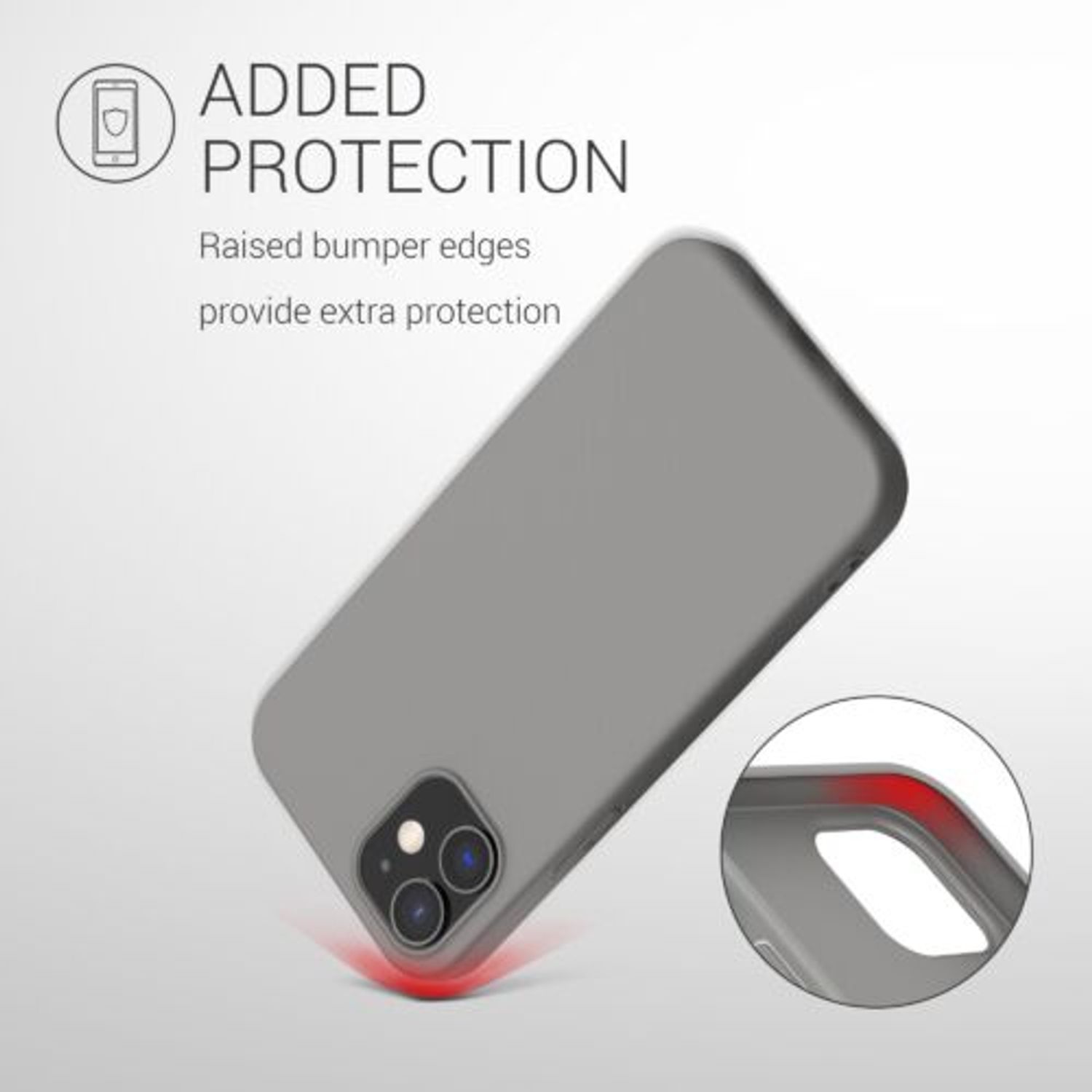 Husa pentru Apple iPhone 12/iPhone 12 Pro, Silicon, Gri, 53938.155 fotografia produsului View 7 L
