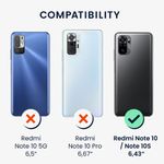 Husa pentru Xiaomi Redmi Note 10/Redmi Note 10S, Silicon, Negru, 54545.02, Kwmobile fotografia produsului View 6 S