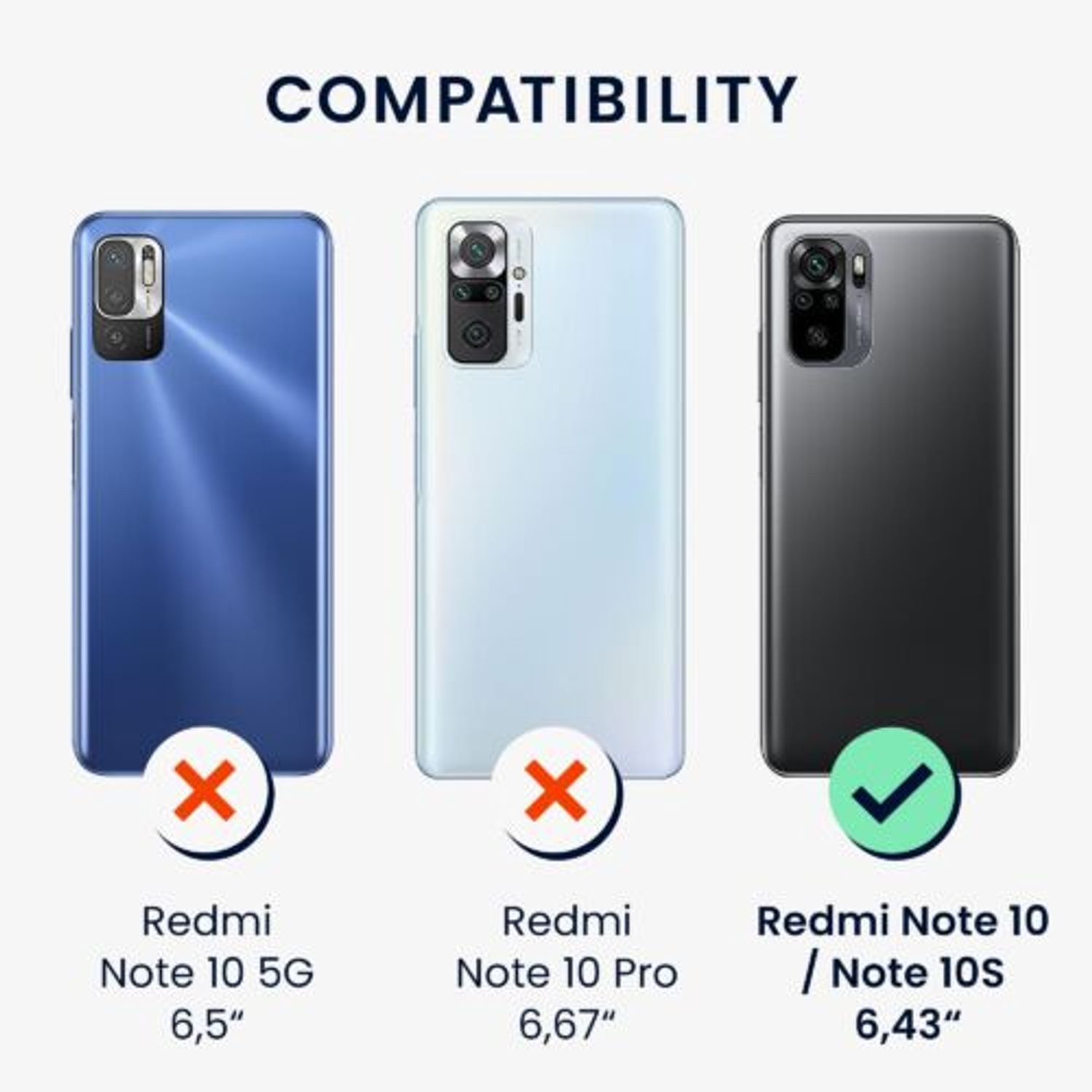 Husa pentru Xiaomi Redmi Note 10/Redmi Note 10S, Silicon, Negru, 54545.02, Kwmobile fotografia produsului View 6 L