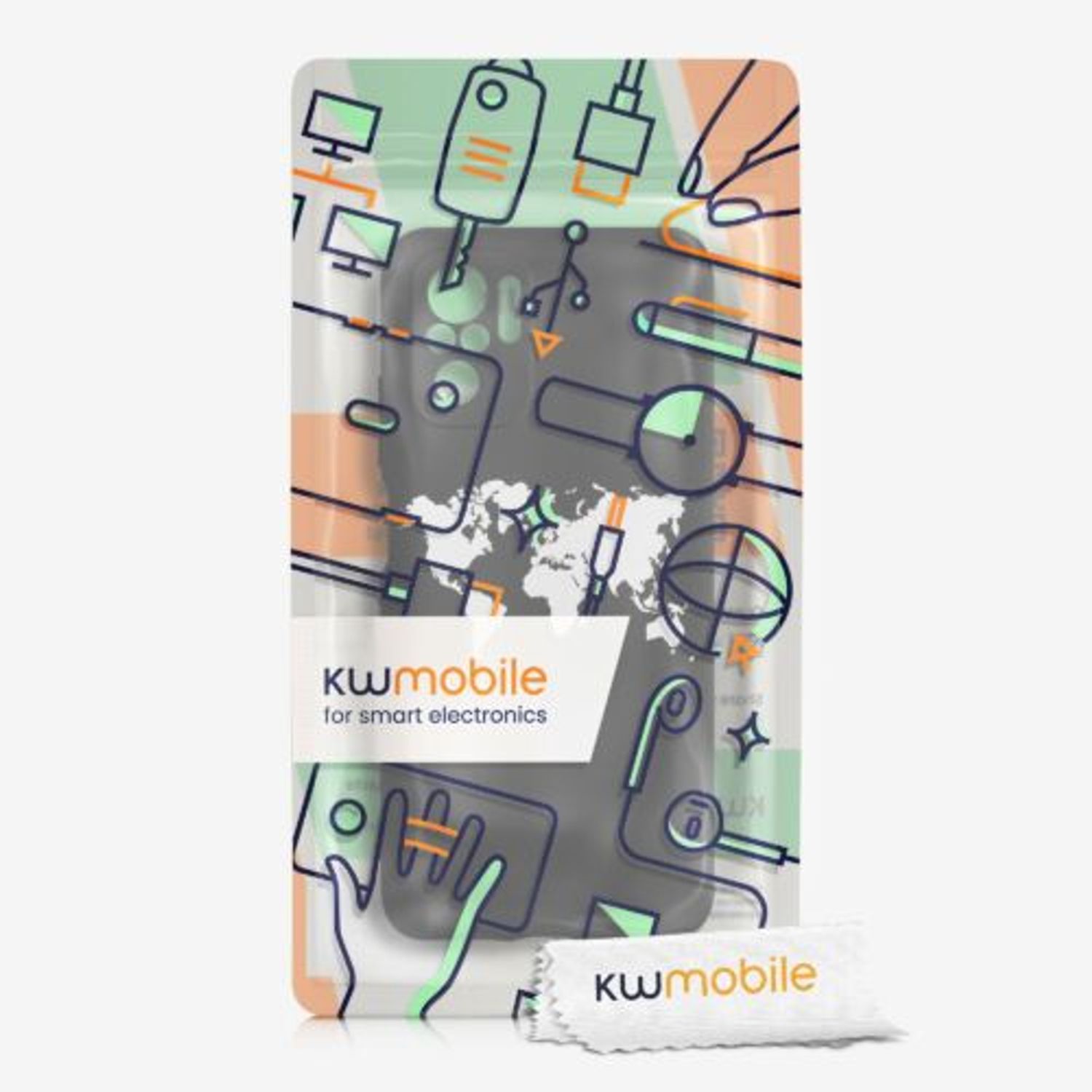 Husa pentru Xiaomi Redmi Note 10/Redmi Note 10S, Silicon, Negru, 54545.02, Kwmobile fotografia produsului View 7 L