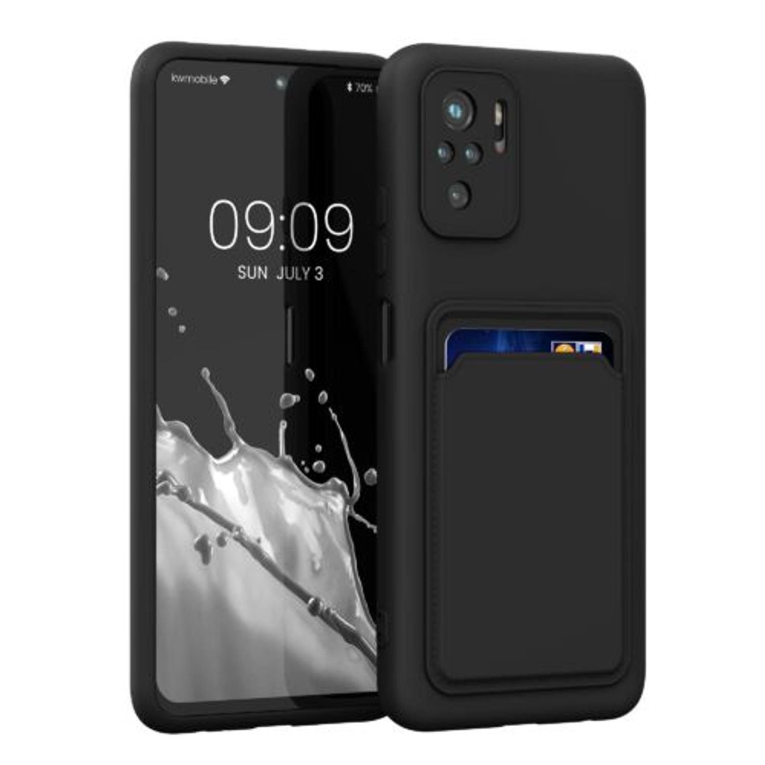 Husa pentru Xiaomi Redmi Note 10/Redmi Note 10S, Silicon, Negru, 56956.47, Kwmobile fotografia produsului