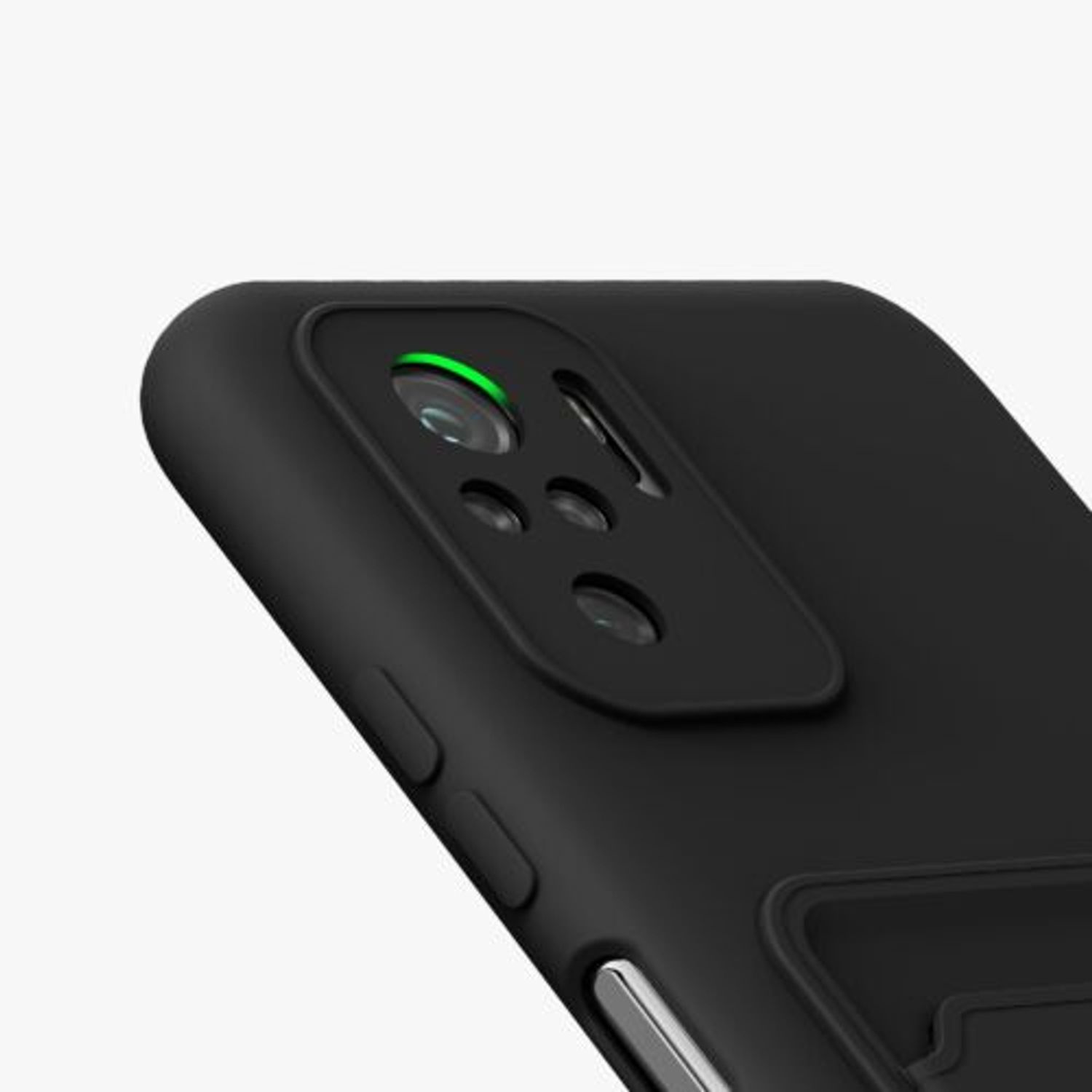Husa pentru Xiaomi Redmi Note 10/Redmi Note 10S, Silicon, Negru, 56956.47, Kwmobile fotografia produsului View 9 L