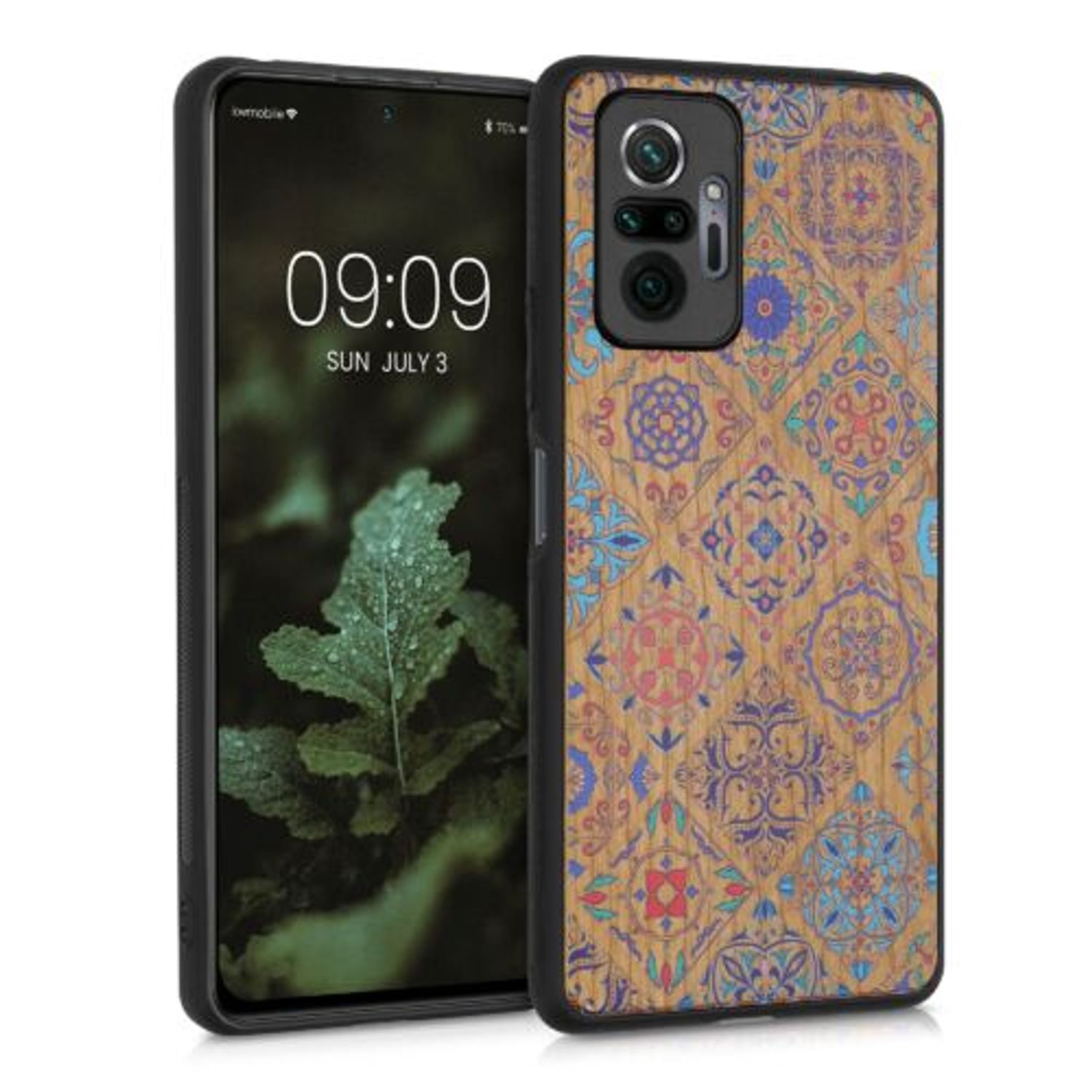 Husa pentru Xiaomi Redmi Note 10 Pro, Lemn, Multicolor, 55940.04, Kwmobile fotografia produsului
