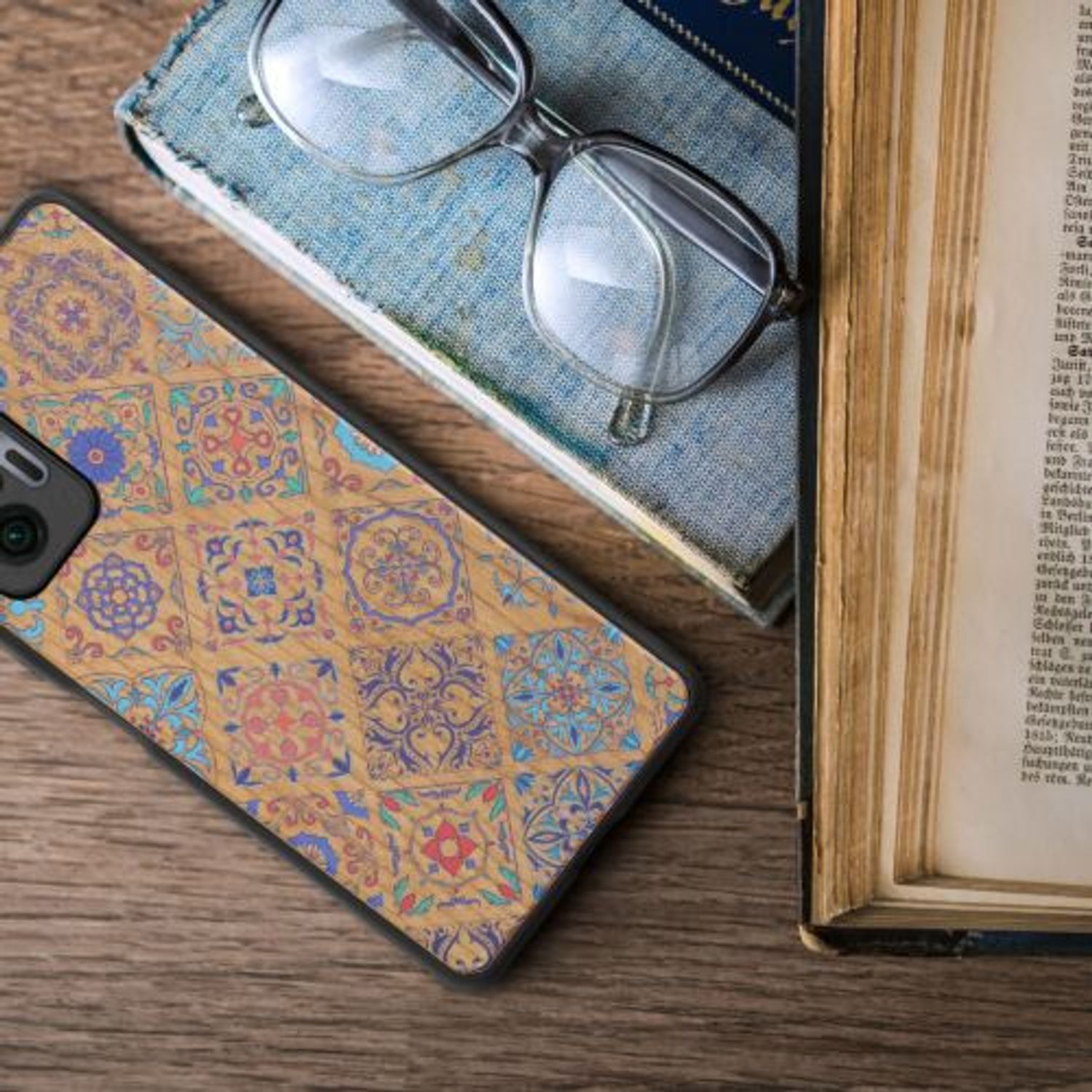Husa pentru Xiaomi Redmi Note 10 Pro, Lemn, Multicolor, 55940.04, Kwmobile fotografia produsului View 5 L