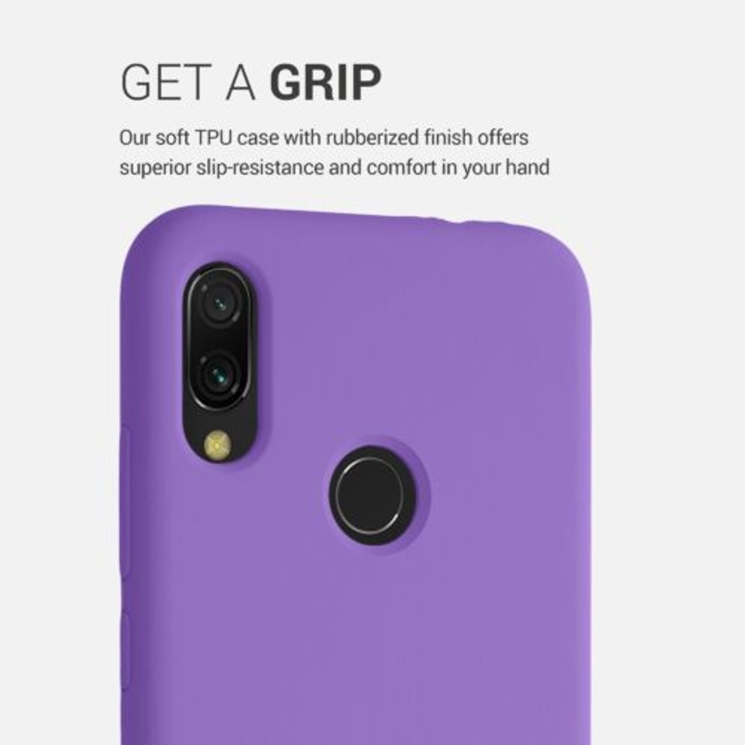 Husa pentru Xiaomi Redmi Note 7/Redmi Note 7 Pro, Silicon, Mov, 48714.221, Kwmobile fotografia produsului View 4 L