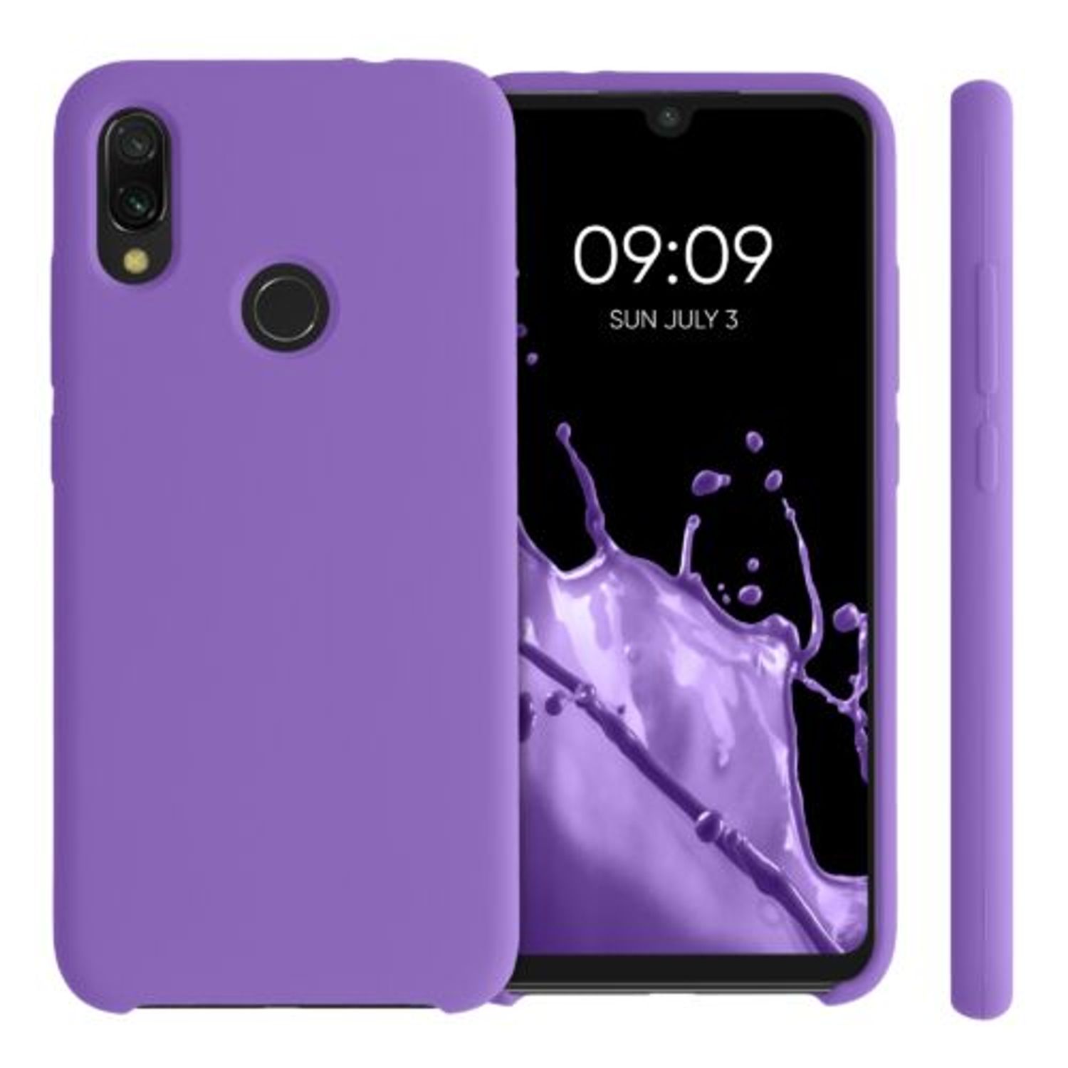 Husa pentru Xiaomi Redmi Note 7/Redmi Note 7 Pro, Silicon, Mov, 48714.221, Kwmobile fotografia produsului View 2 L
