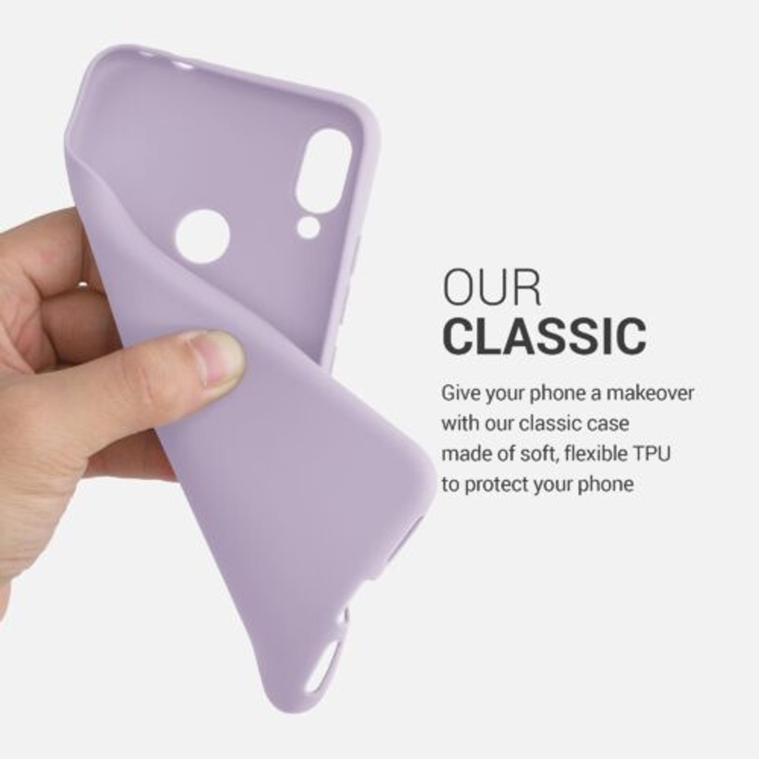 Husa pentru Xiaomi Redmi Note 7/Redmi Note 7 Pro, Silicon, Mov, 48153.108, Kwmobile fotografia produsului View 4 L