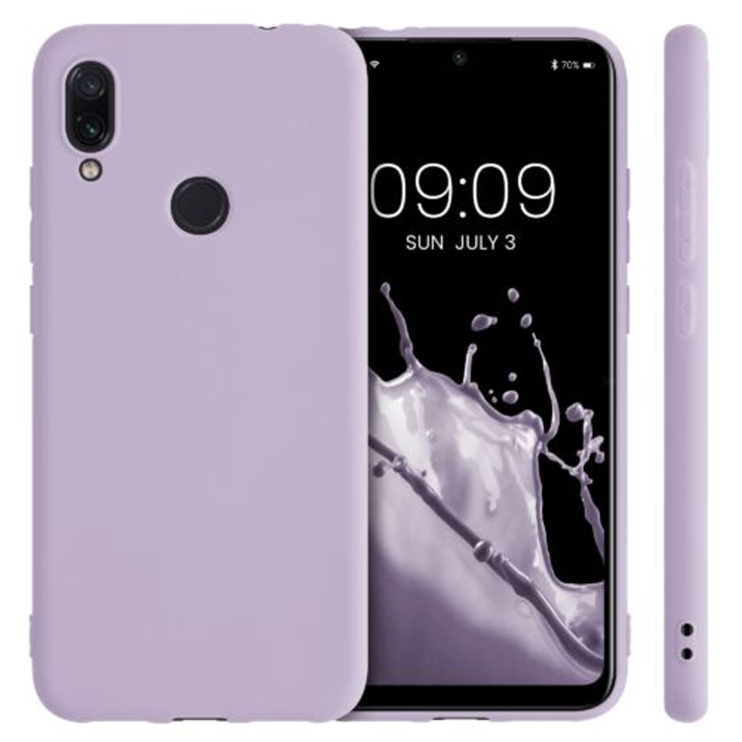 Husa pentru Xiaomi Redmi Note 7/Redmi Note 7 Pro, Silicon, Mov, 48153.108, Kwmobile fotografia produsului View 2 L