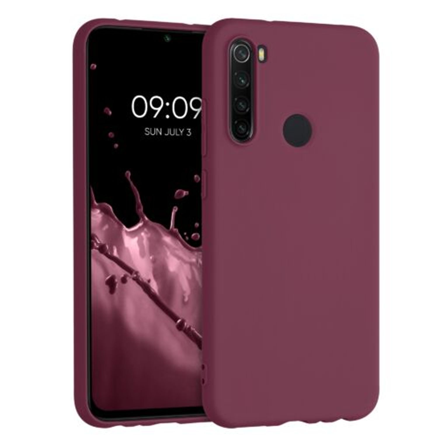 Husa pentru Xiaomi Redmi Note 8, Silicon, Rosu, 50180.187, Kwmobile fotografia produsului
