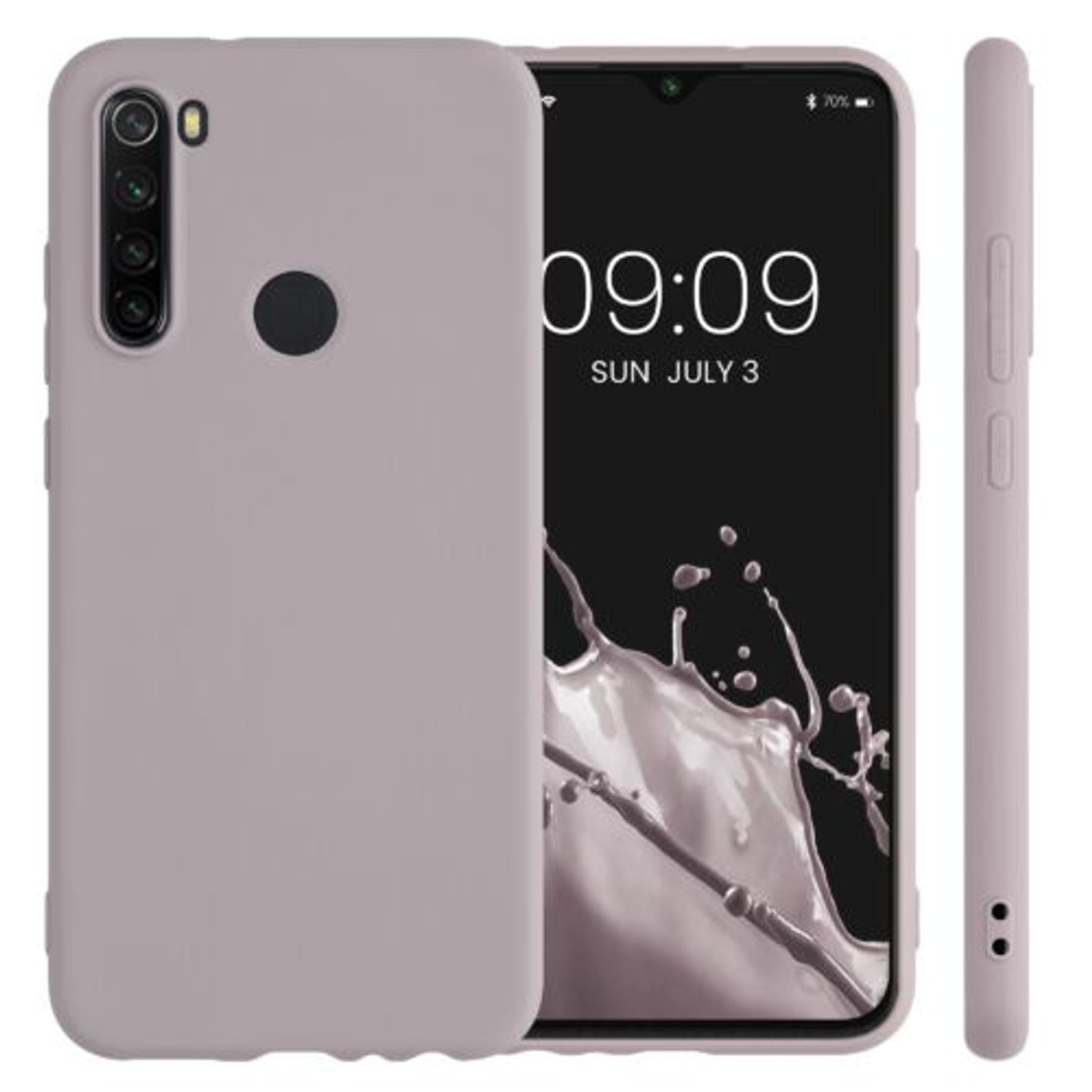 Husa pentru Xiaomi Redmi Note 8, Silicon, Mov, 50180.192, Kwmobile fotografia produsului View 2 L