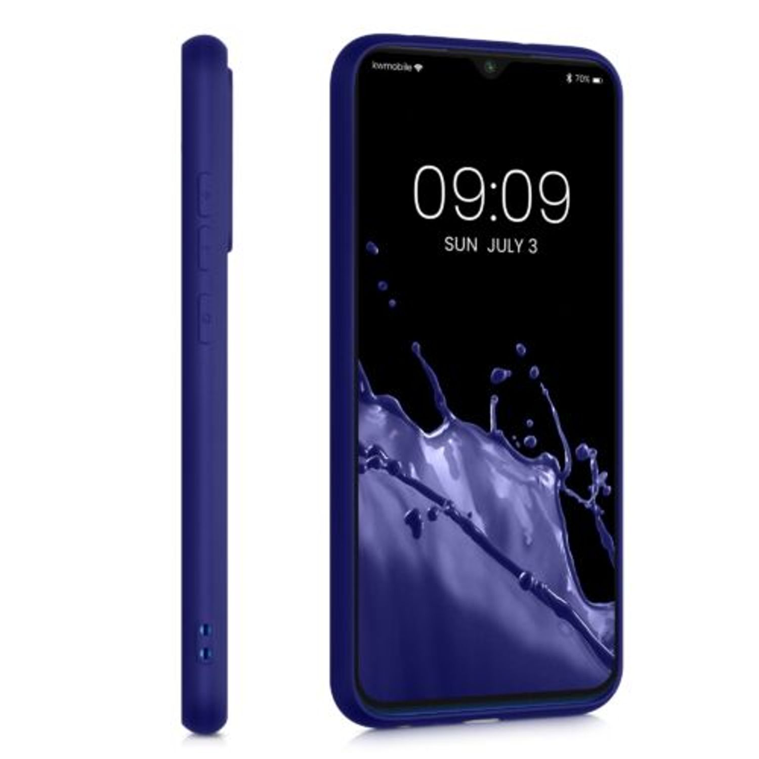 Husa pentru Xiaomi Redmi Note 8, Silicon, Albastru, 50181.64, Kwmobile fotografia produsului View 4 L