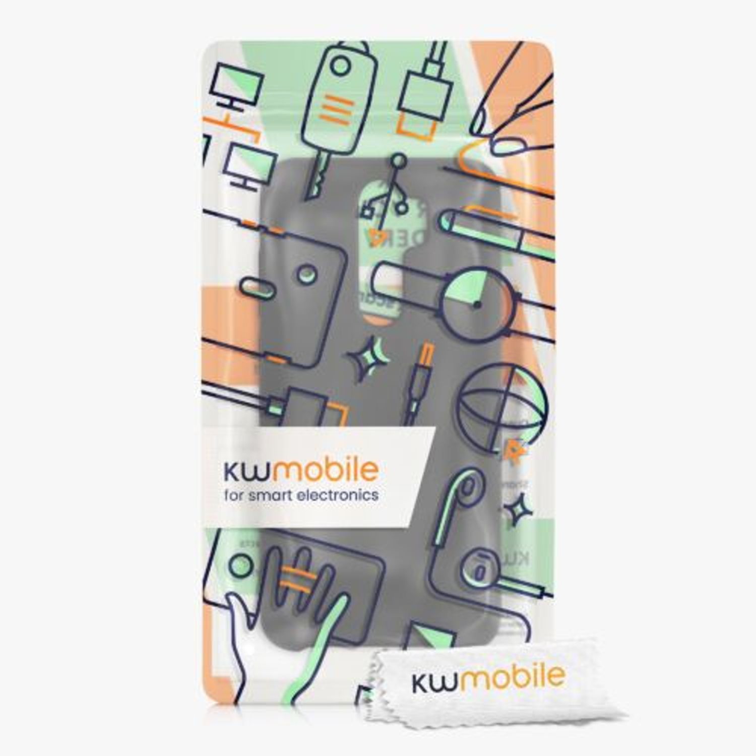 Husa pentru Xiaomi Redmi Note 8 Pro, Silicon, Negru, 50248.01, Kwmobile fotografia produsului View 6 L