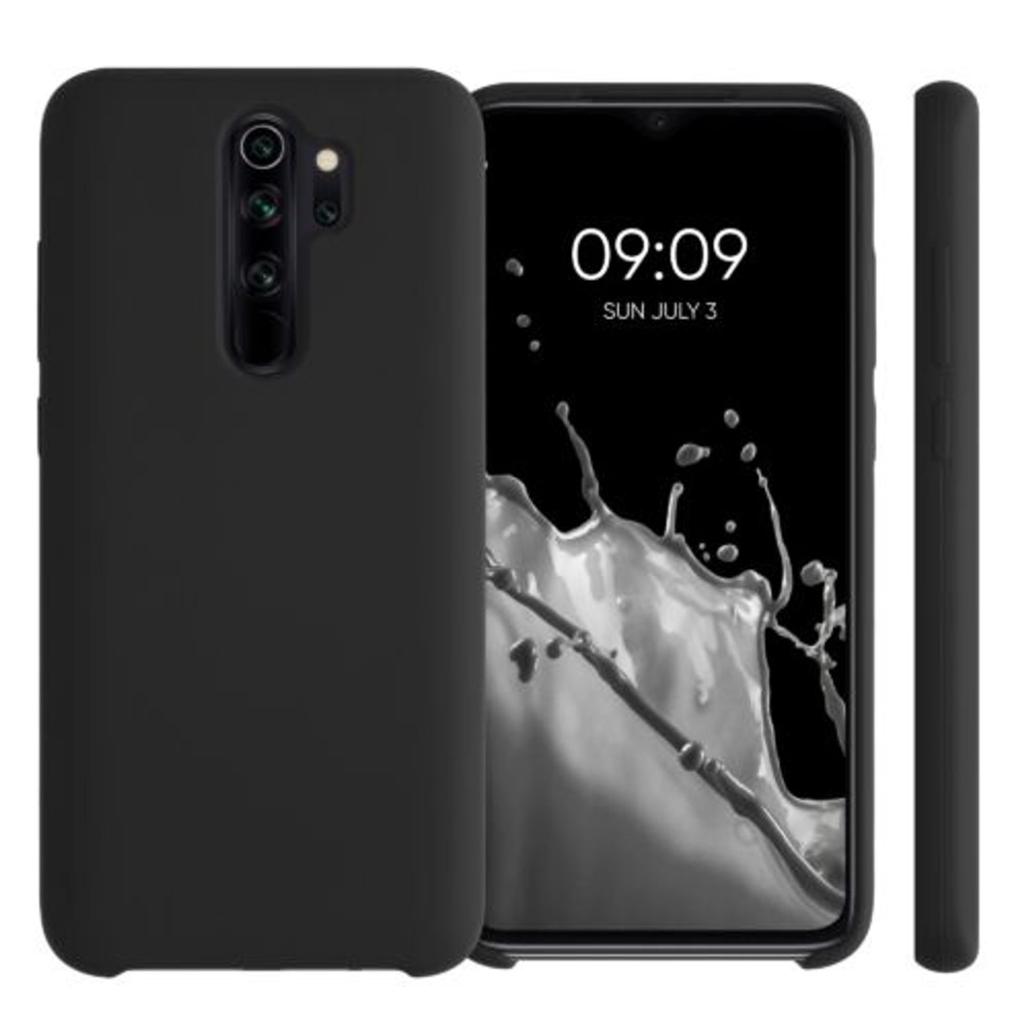 Husa pentru Xiaomi Redmi Note 8 Pro, Silicon, Negru, 50248.01, Kwmobile fotografia produsului View 2 L