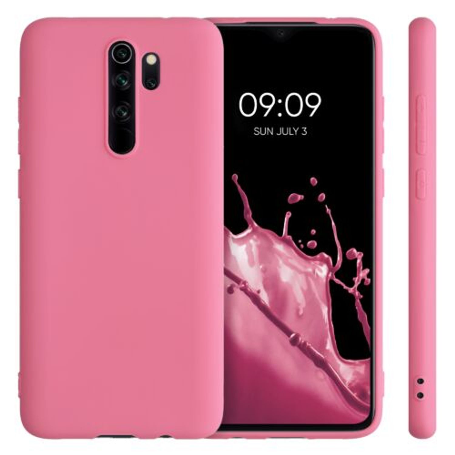 Husa pentru Xiaomi Redmi Note 8 Pro, Silicon, Roz, 50242.212, Kwmobile fotografia produsului View 2 L