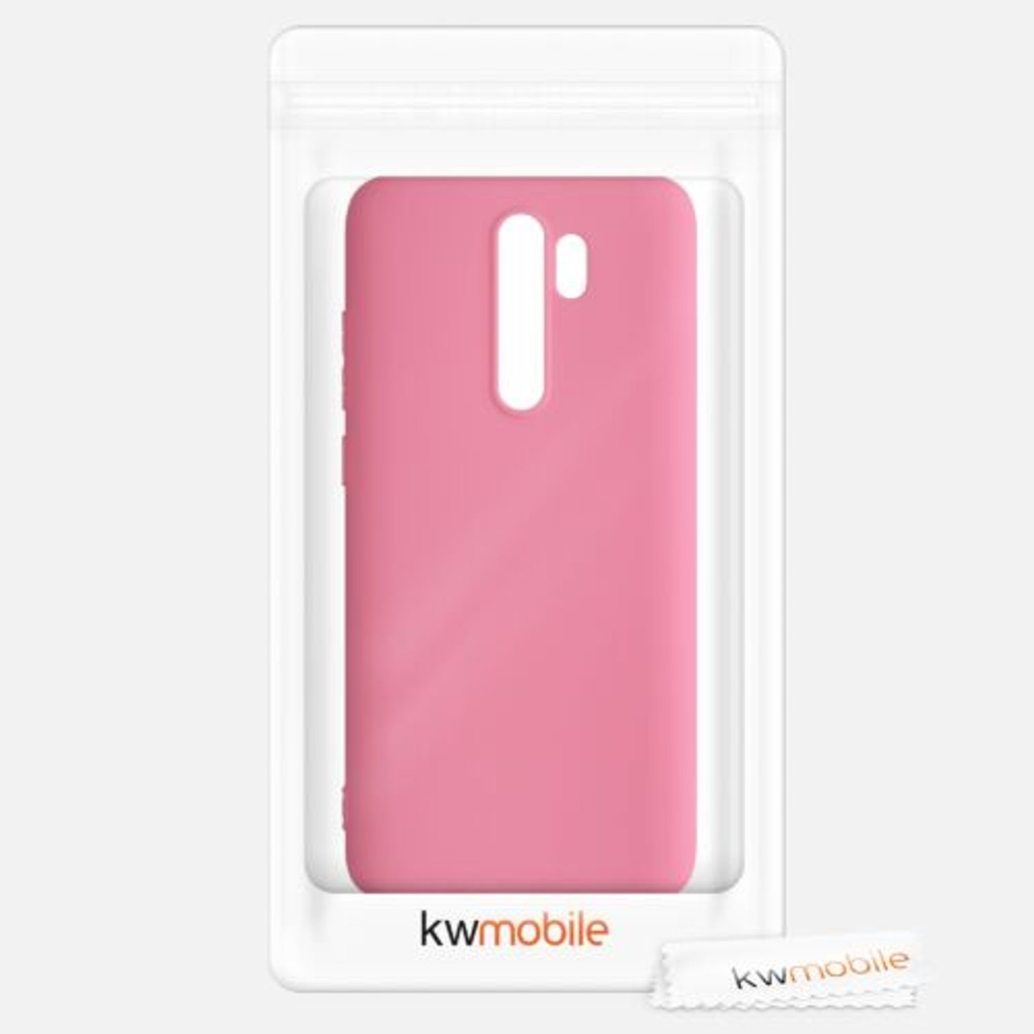 Husa pentru Xiaomi Redmi Note 8 Pro, Silicon, Roz, 50242.212, Kwmobile fotografia produsului View 6 L