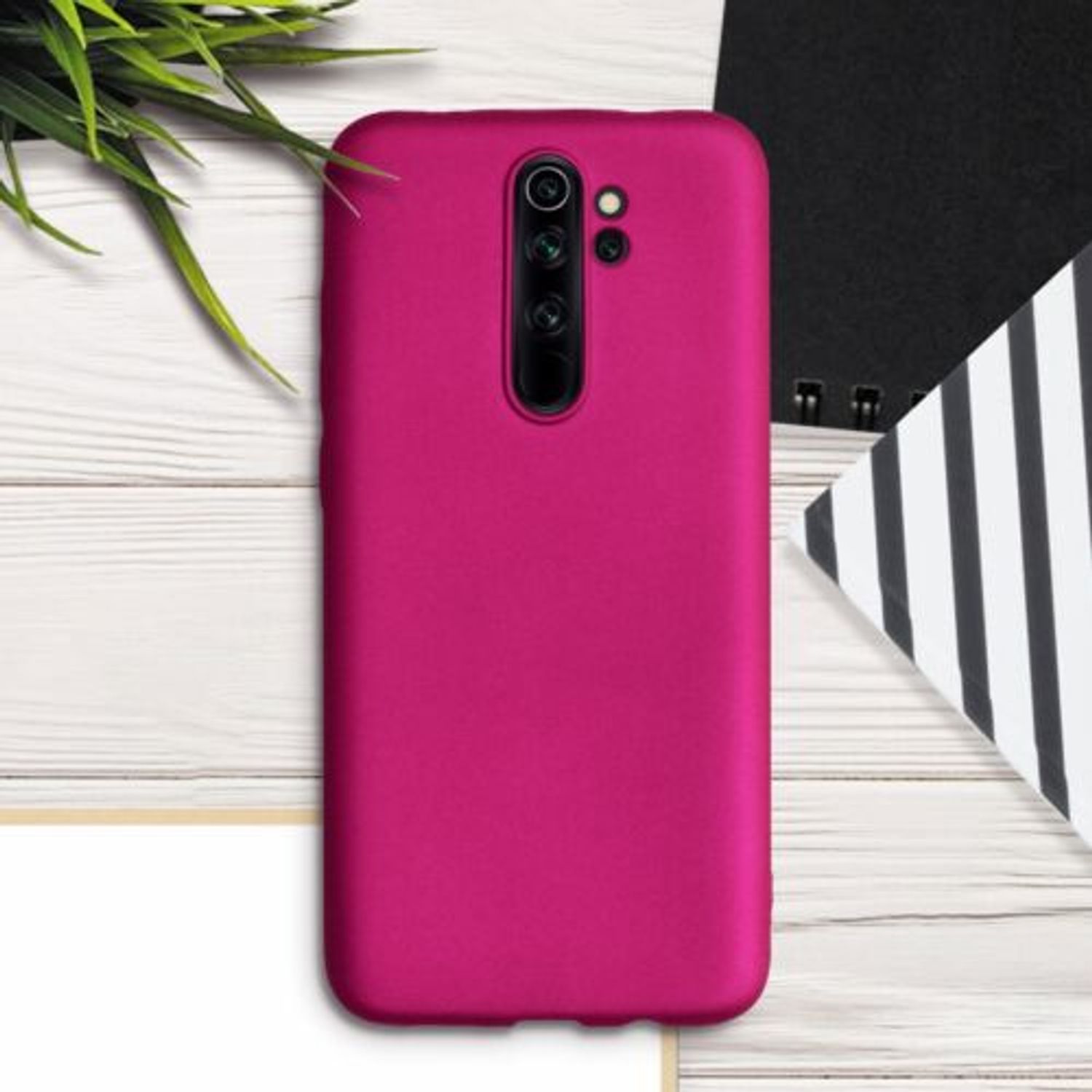 Husa pentru Xiaomi Redmi Note 8 Pro, Silicon, Roz, 50243.65, Kwmobile fotografia produsului View 3 L