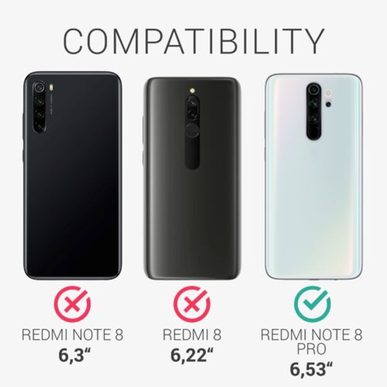Husa pentru Xiaomi Redmi Note 8 Pro, Silicon, Roz, 50243.65, Kwmobile fotografia produsului View 4 L
