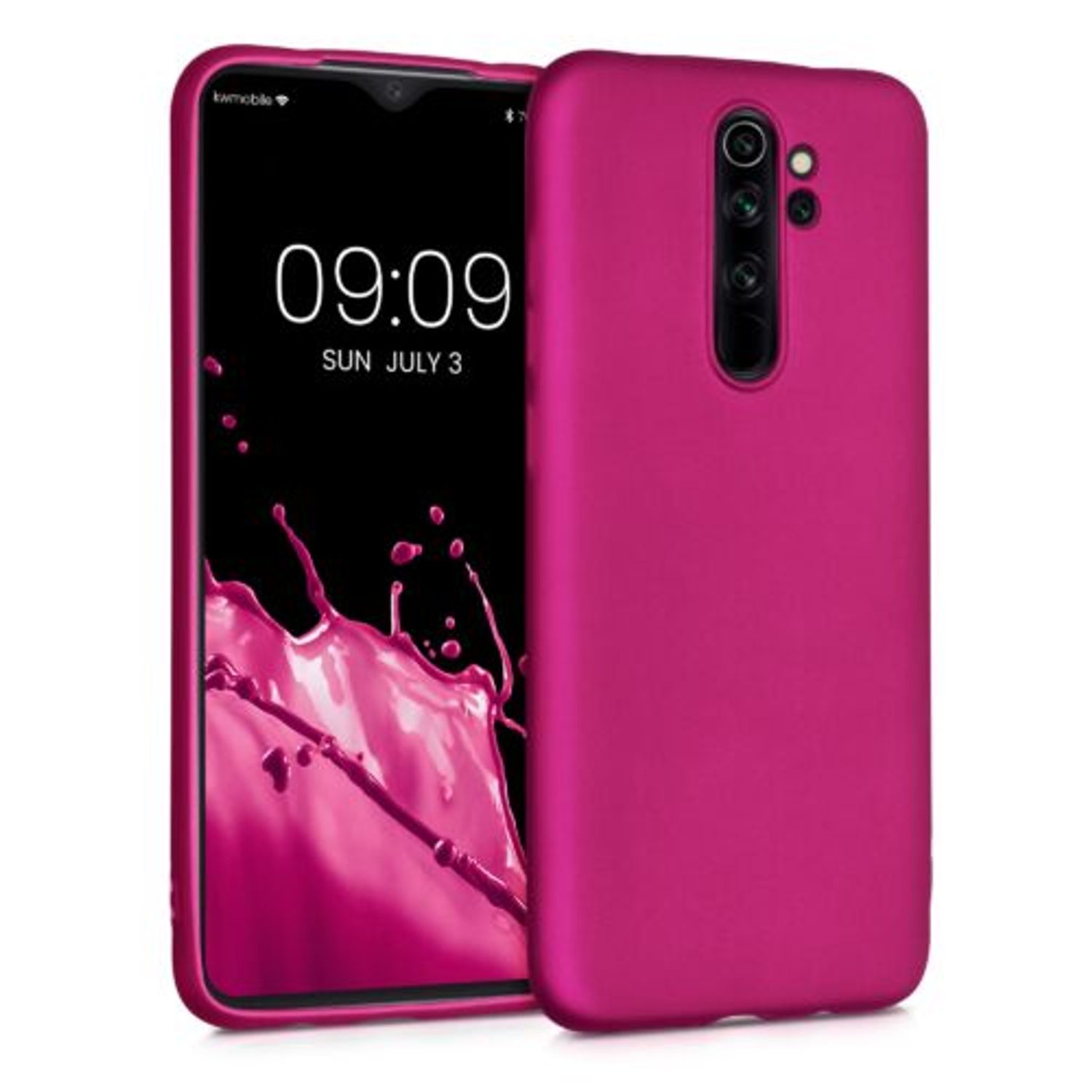 Husa pentru Xiaomi Redmi Note 8 Pro, Silicon, Roz, 50243.65, Kwmobile fotografia produsului